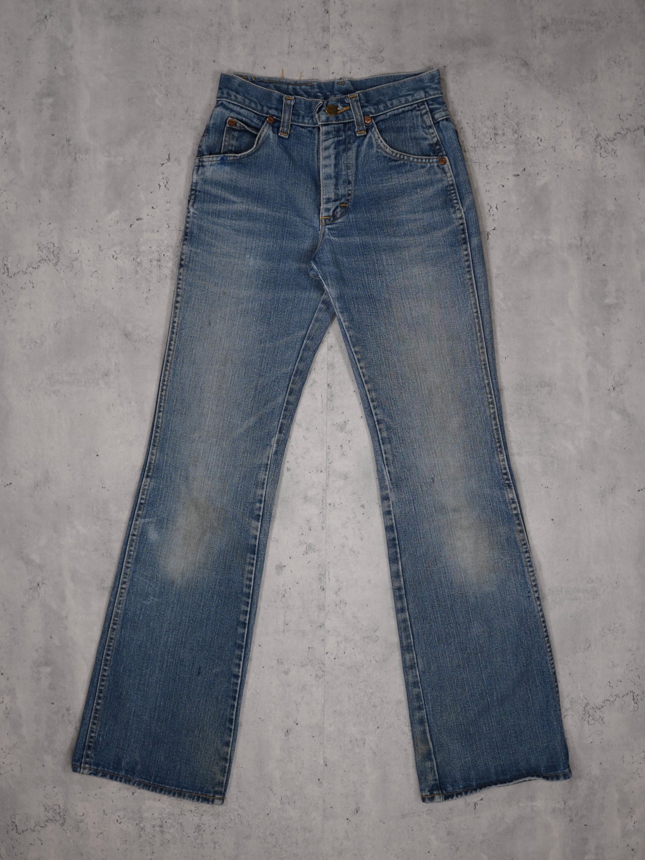 Vintage 1970s - Lee Rider Denim Flared Jeans