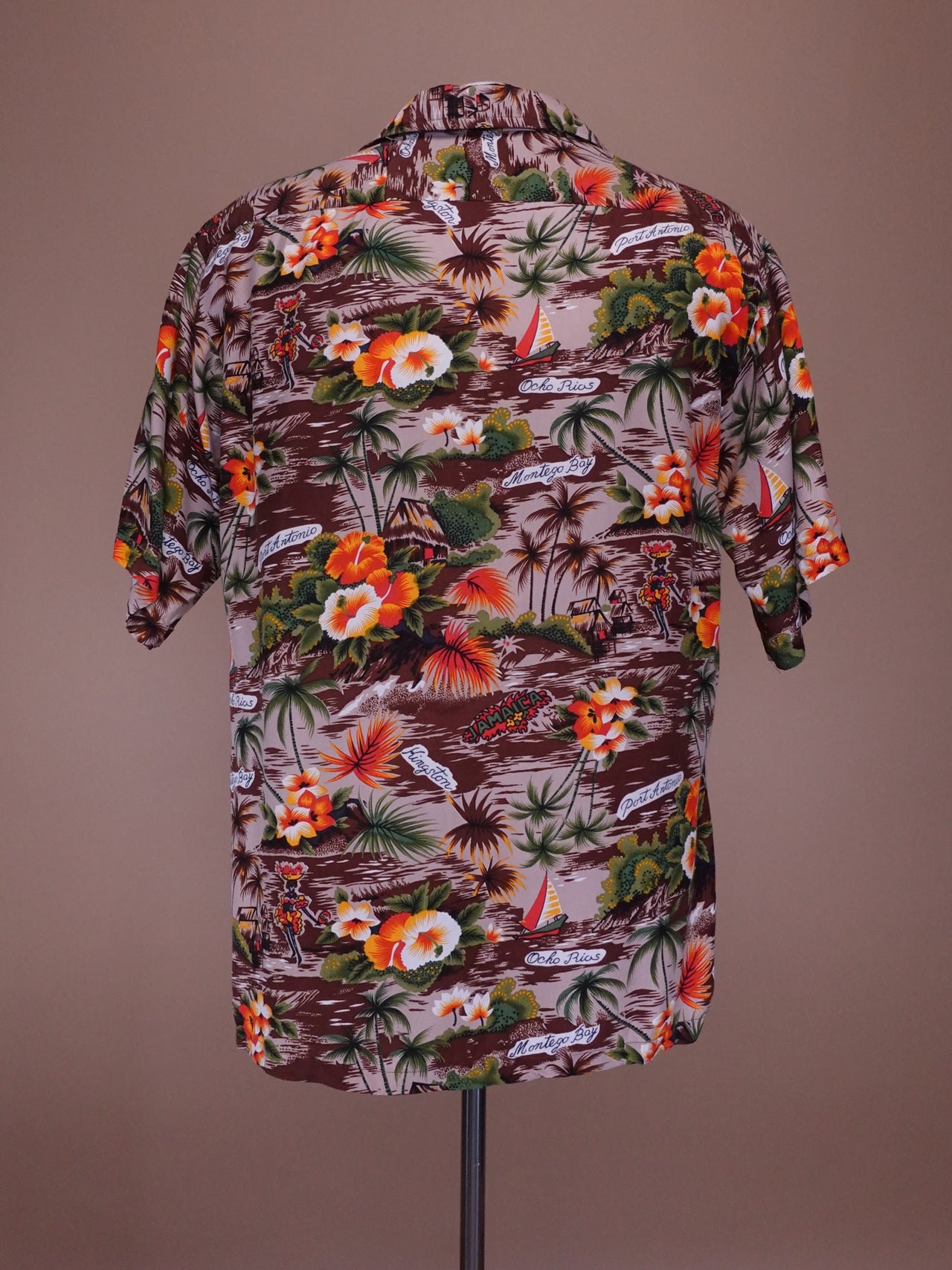 Vintage 1970s - Modesto Garments Jamacian Souviner Long Sleeve Shirt