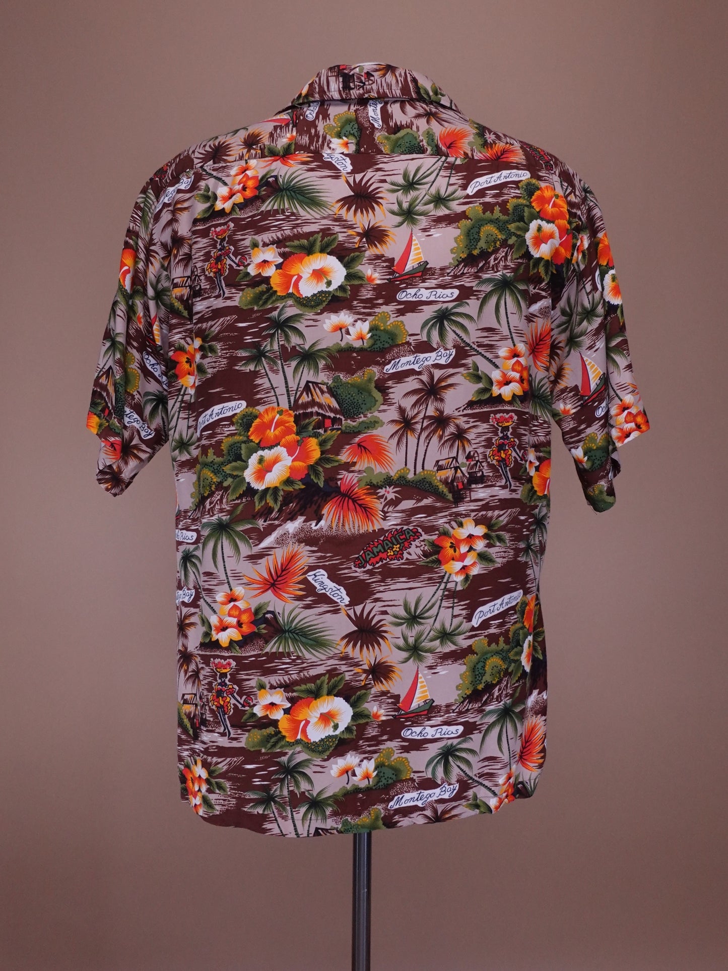 1970s - Modesto Garments Jamacian Souviner Long Sleeve Shirt