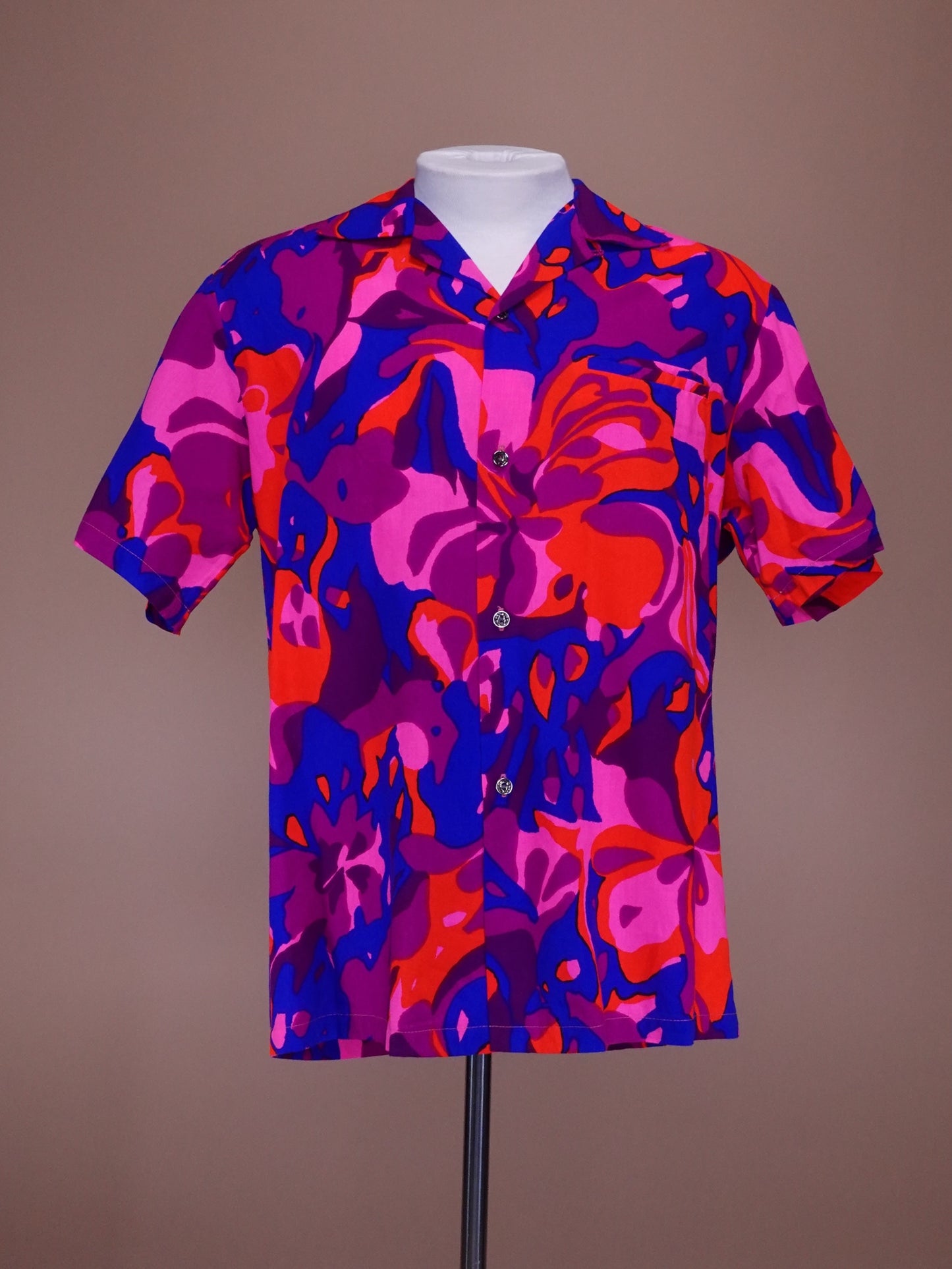 Vintage 1960s - Island Casuals Bright Multi Color Hawaiian Shirt  Shirt