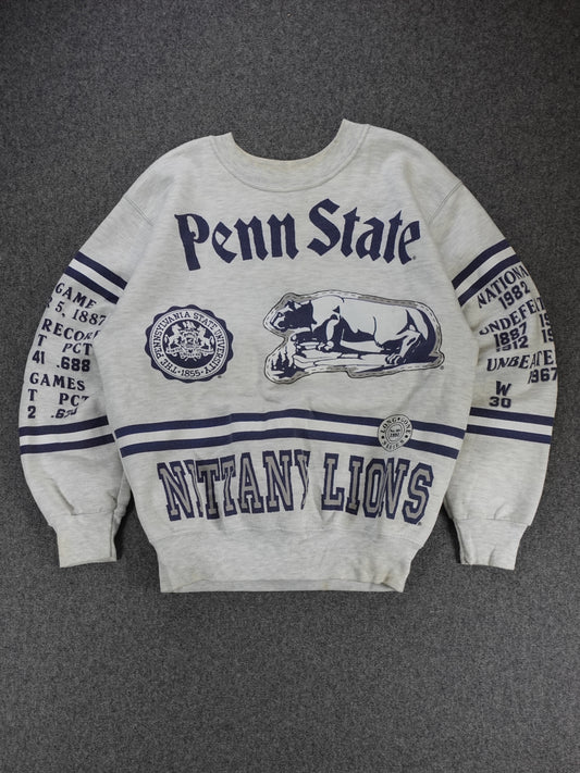 1990s - Penn State All Over Print Crewneck By Long Gone