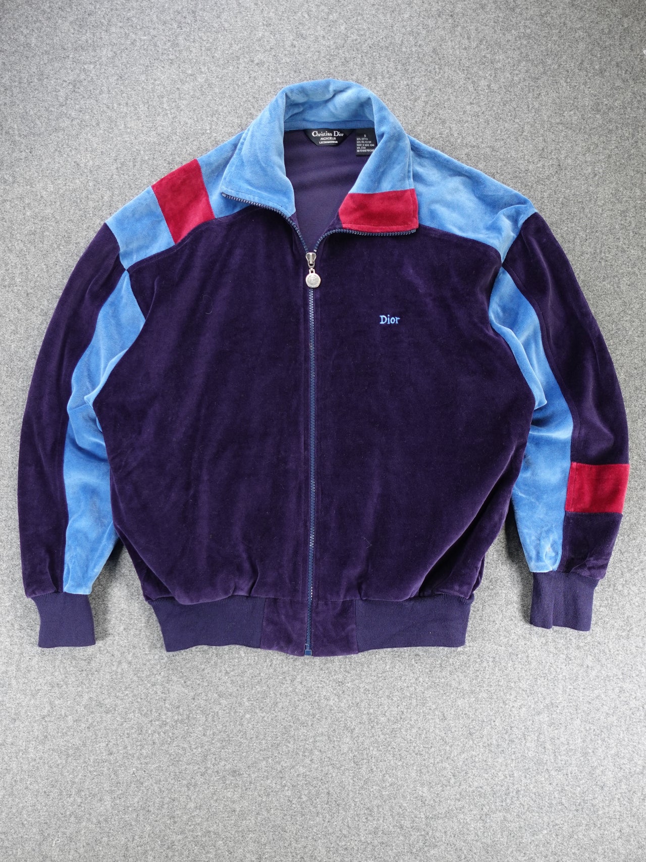 Vintage Genuine Christian Dior Monsieur Velour Track Sweater