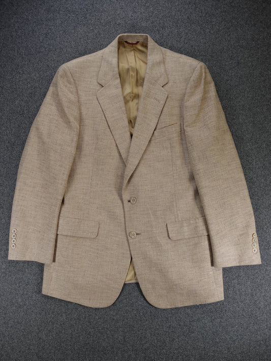 1990s - Christian Dior Paris Raw Silk Blazer Tailored By Hart Schaffner & Marx