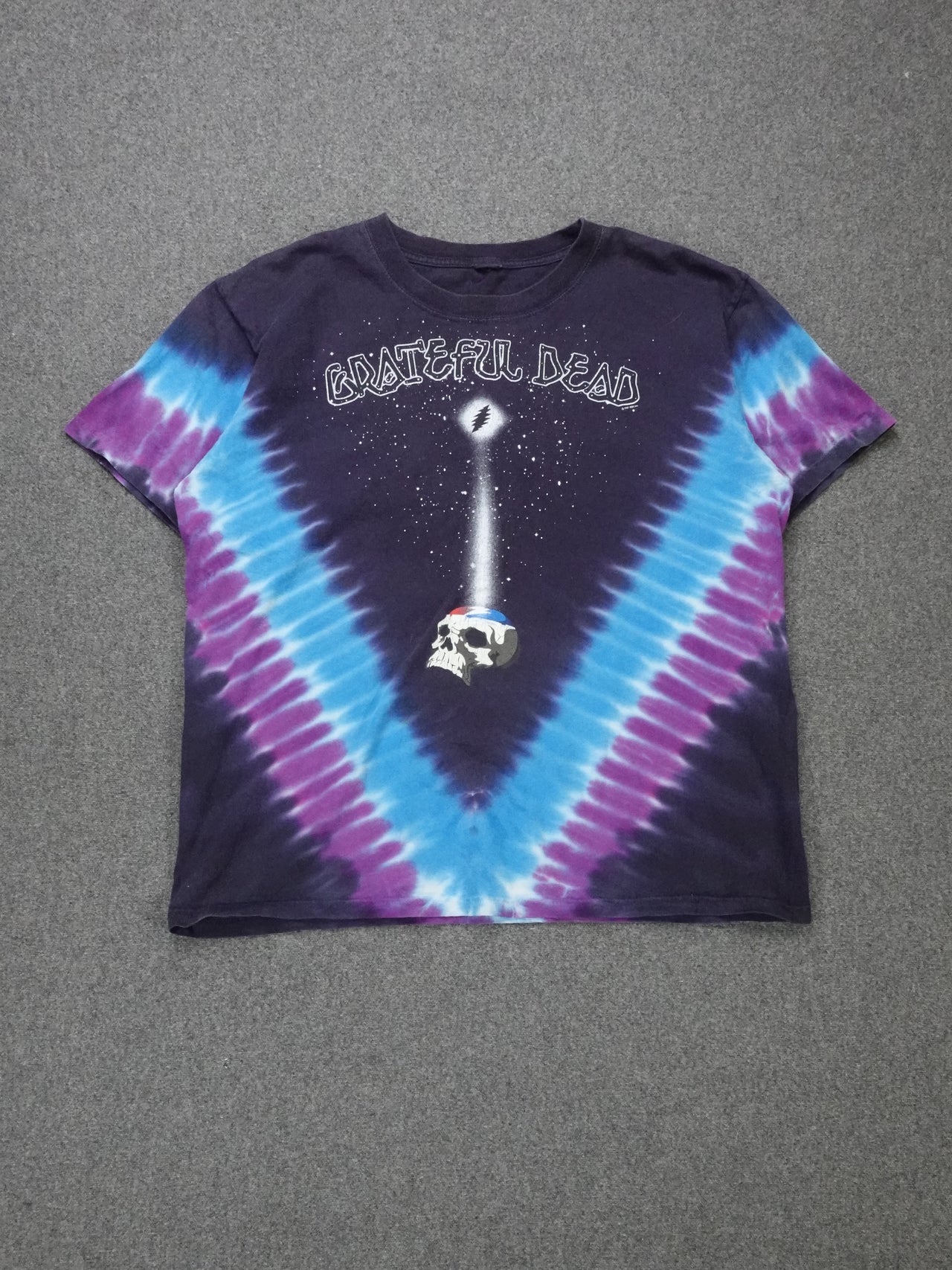 2000s - Grateful Dead Starshine Skull Tie Dye Band T-Shirt