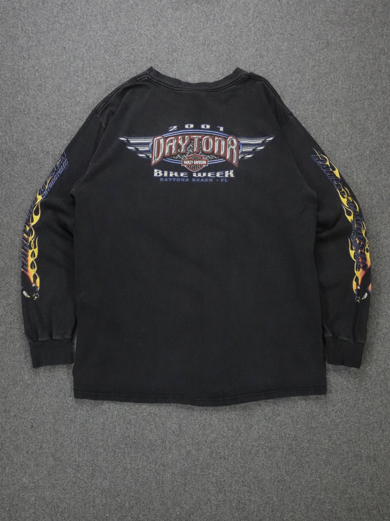 2000s - Harley Davidson Daytona Bike Week Long Sleeve Biker T-Shirt