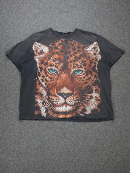 1990s - AOP Spotted Leppard Big Face T-Shirt