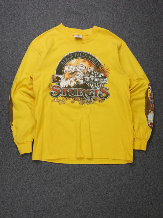 2007 - Harley Davidson Sturgis Long Sleeve Biker T-Shirt
