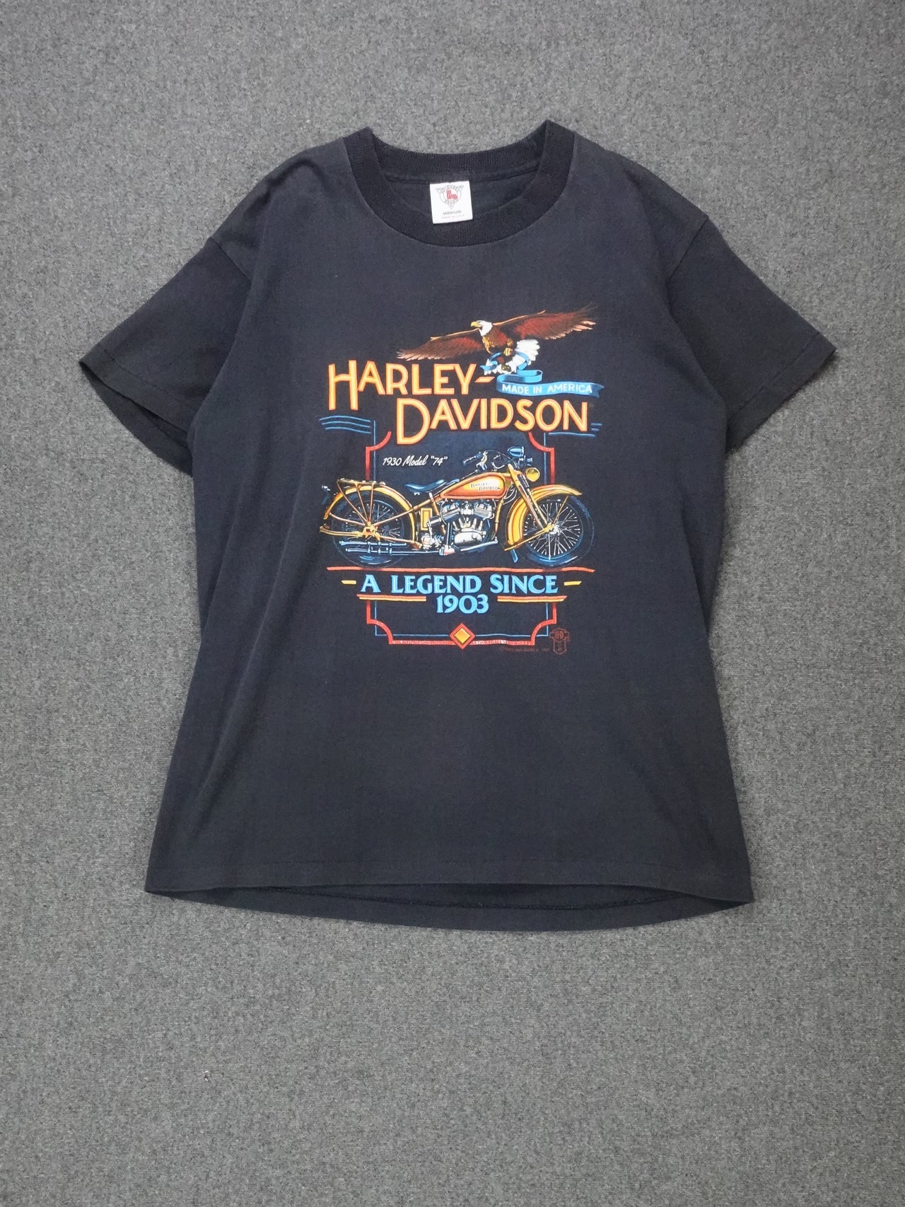 1980s - "A Legend Since 1903" Harley Davidson T-Shirt