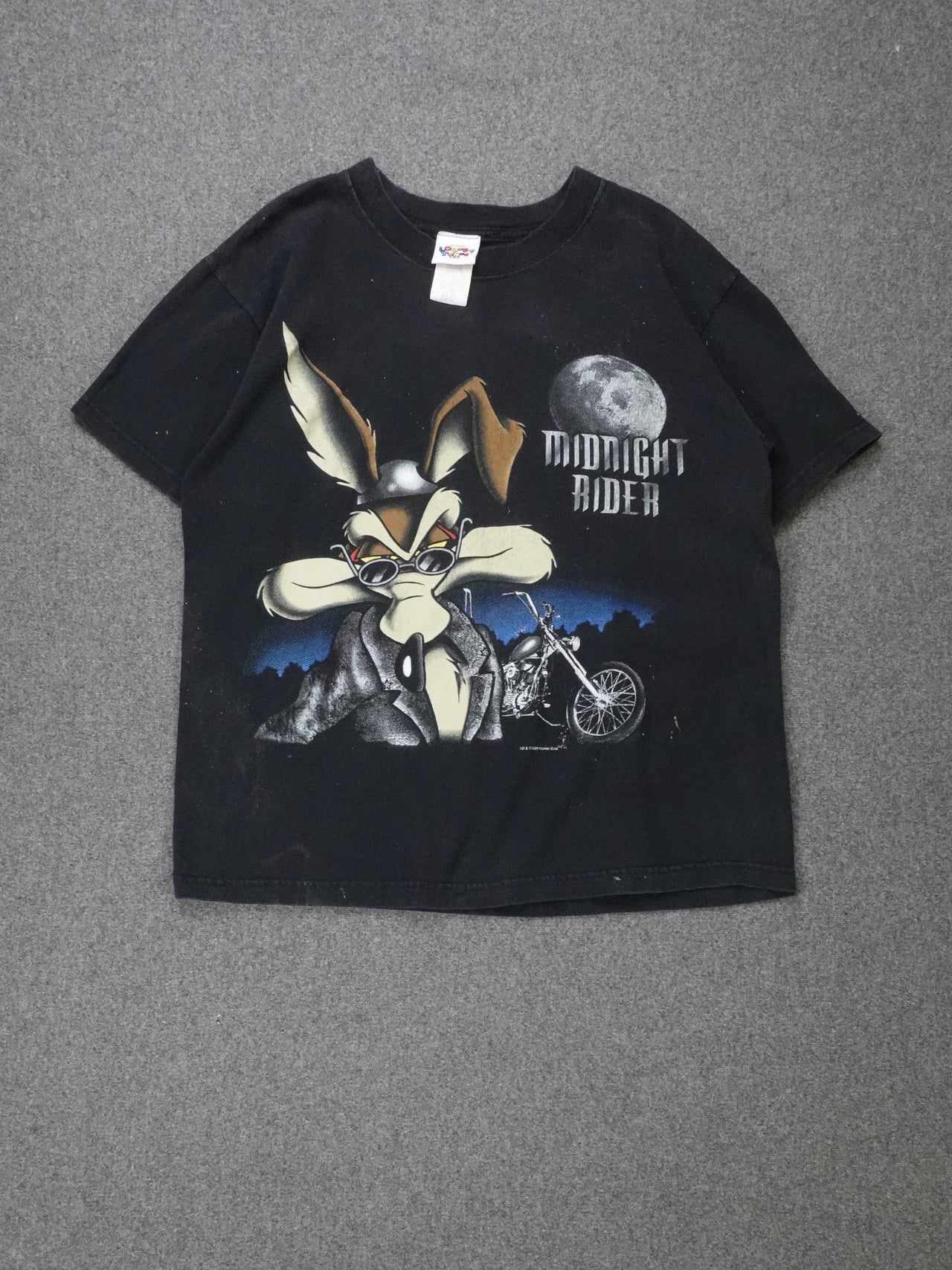 1997 - Loony Toons "Midnight Rider" Biker Style T-Shirt