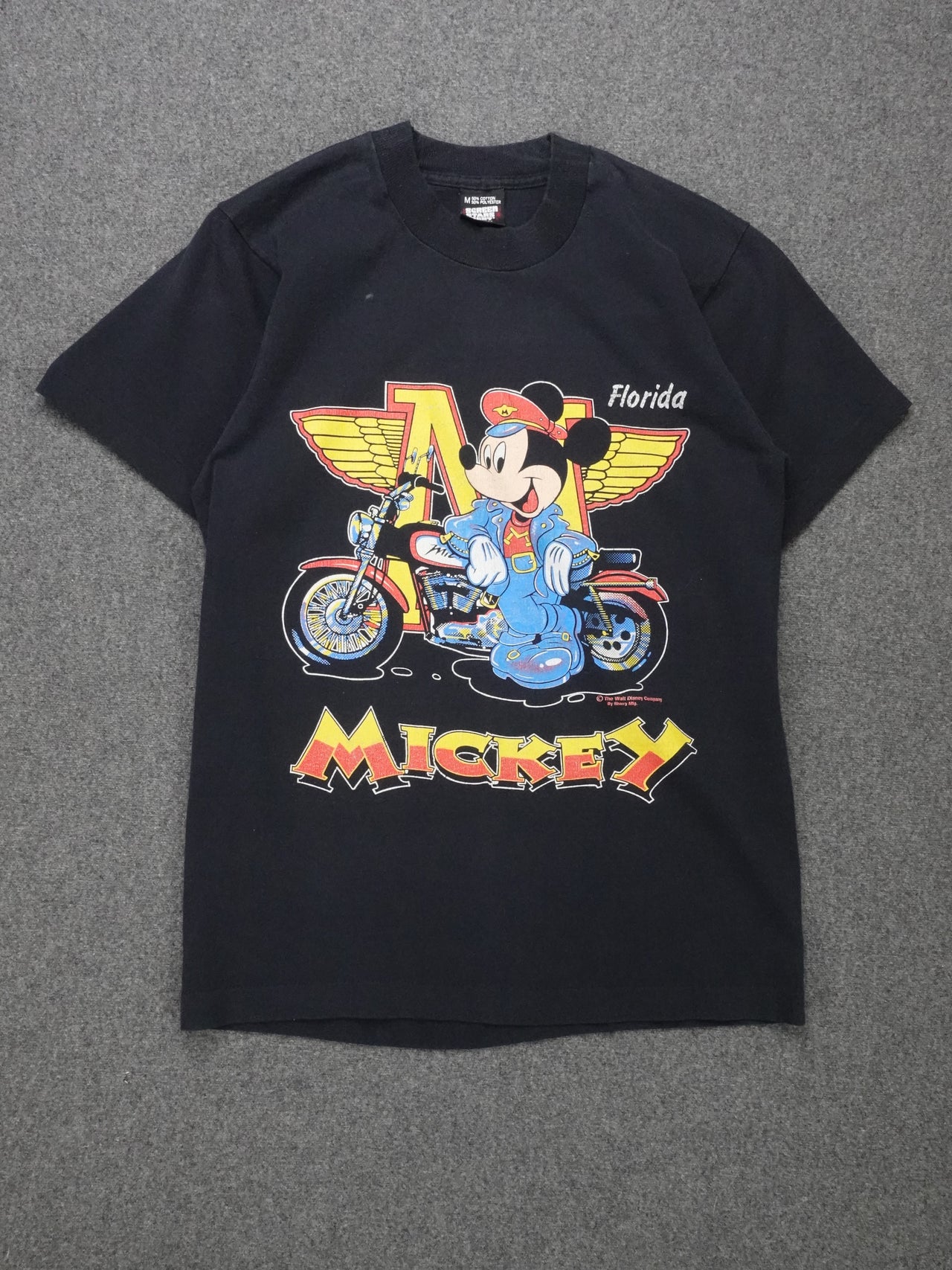 Vintage 1990s - Mickey Biker T-Shirt | Screen Stars | Made in USA