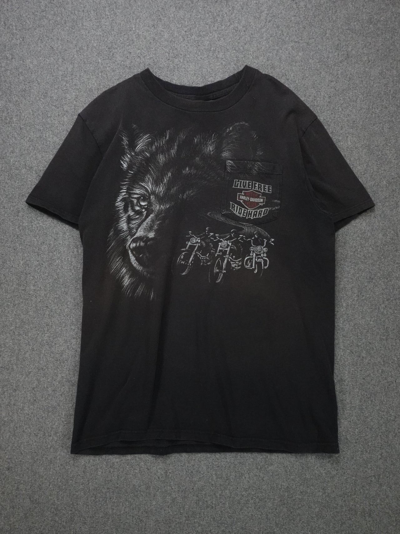 Vintage 2000s - Harley Davidson T-Shirt | "Live Free Ride Hard"