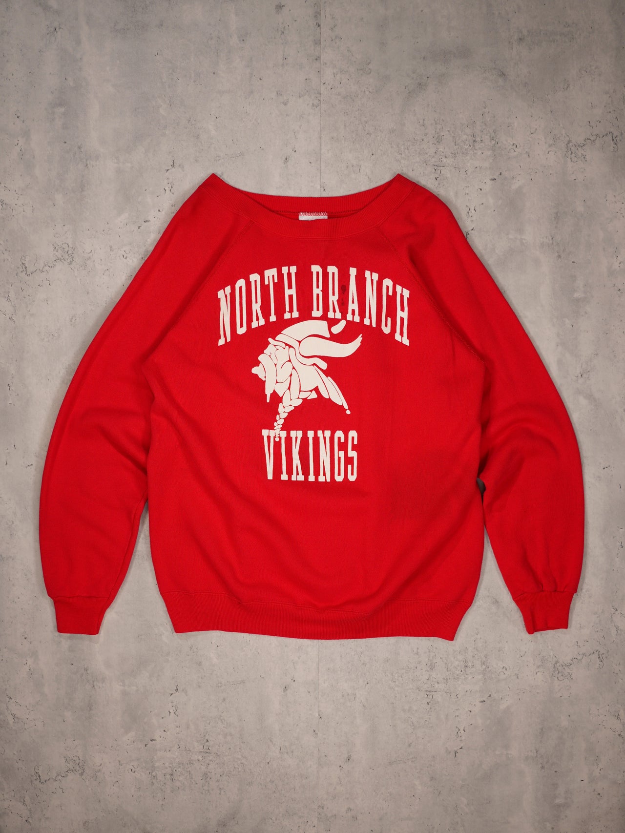 1990S - RAGLAN SLEEVE COLLEGE CREWNECK SWEATSHIRT