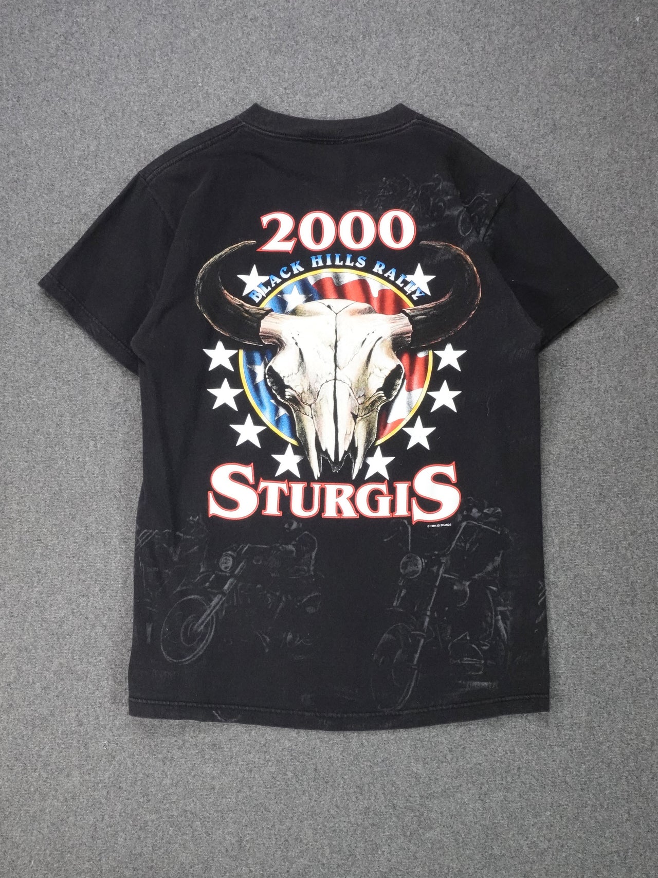 2000s - Sturgis Into The Millennium Biker T-Shirt