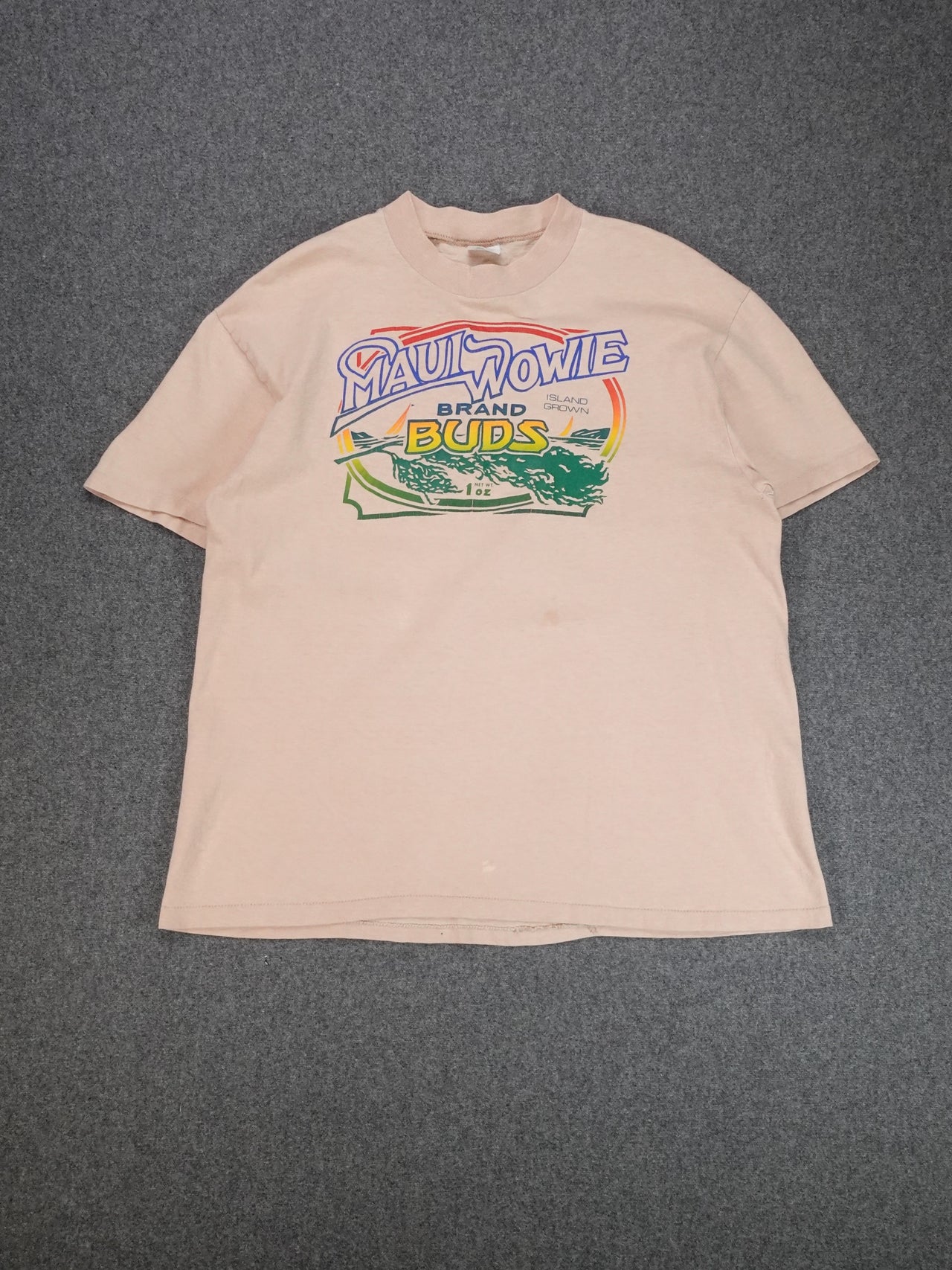 1970s - Maui Wowie Island Grown Cannabis Promo T-Shirt