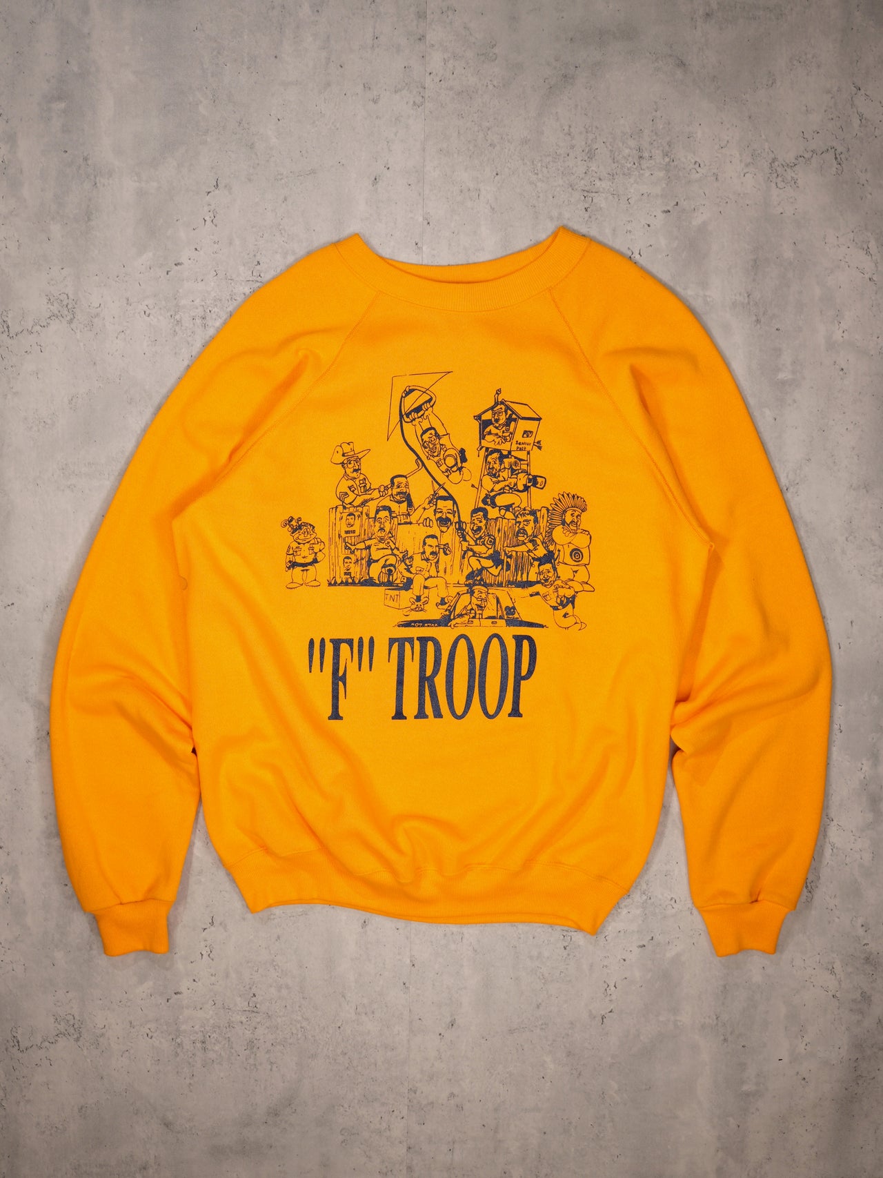 1980S - "F-TROOP" PROMO CREWNECK SWEATSHIRT