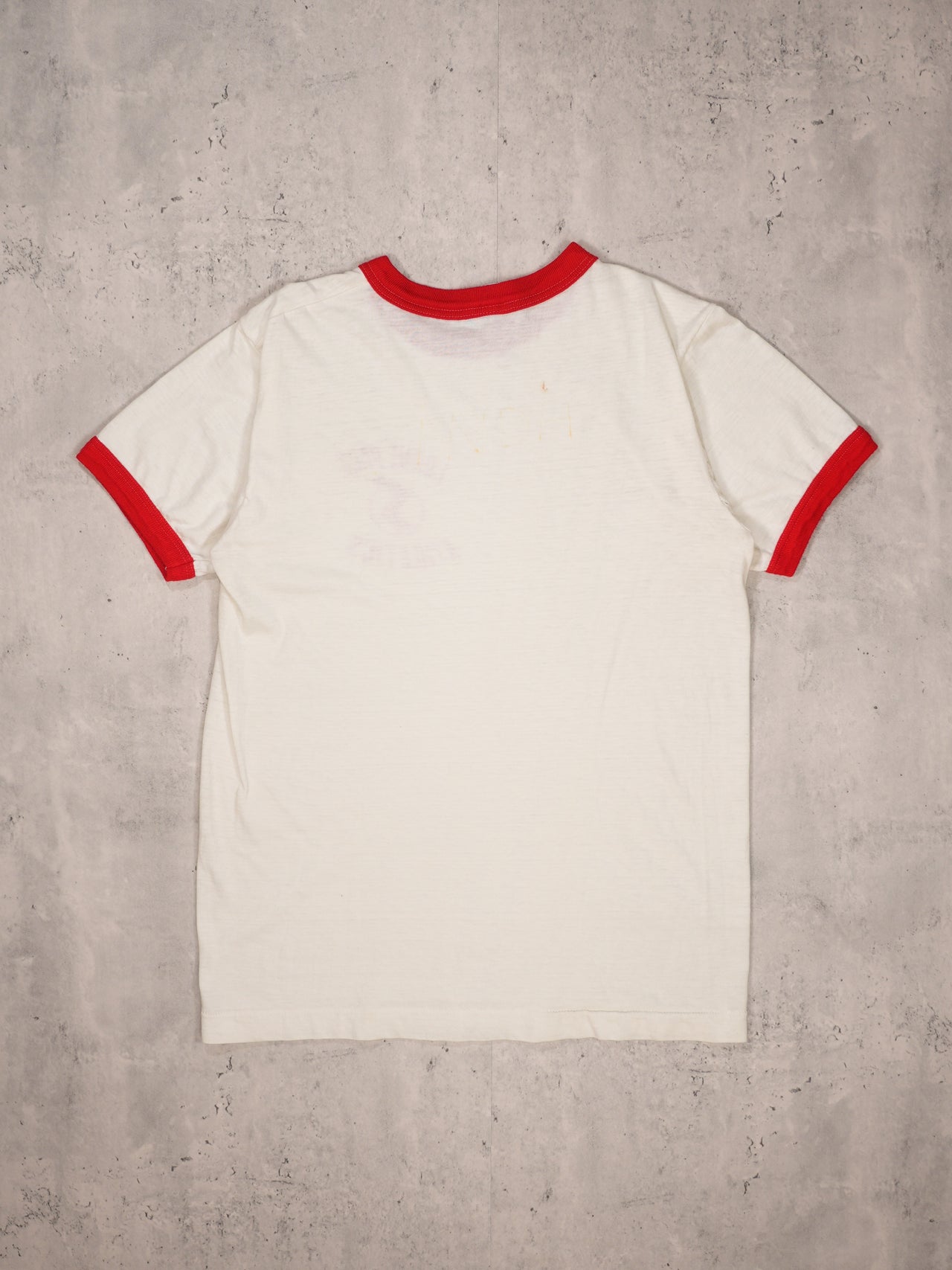 1970S/1980S- TIGER BRAND "LORBE PARK ATHLETICS" RINGER T-SHIRT