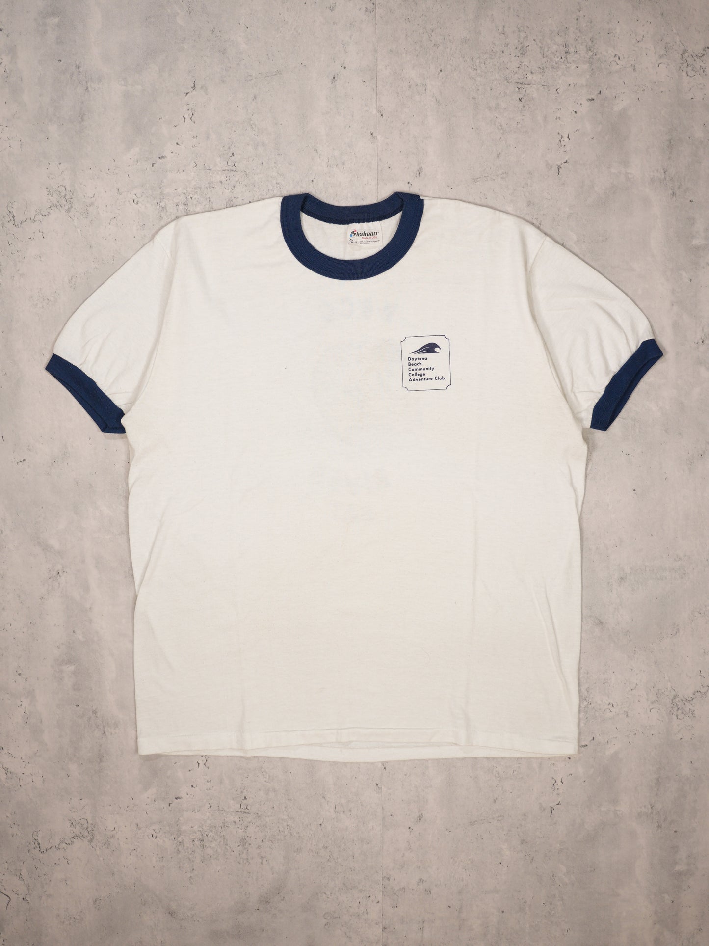 1980S - "RIVER RAT" RINGER T-SHIRT