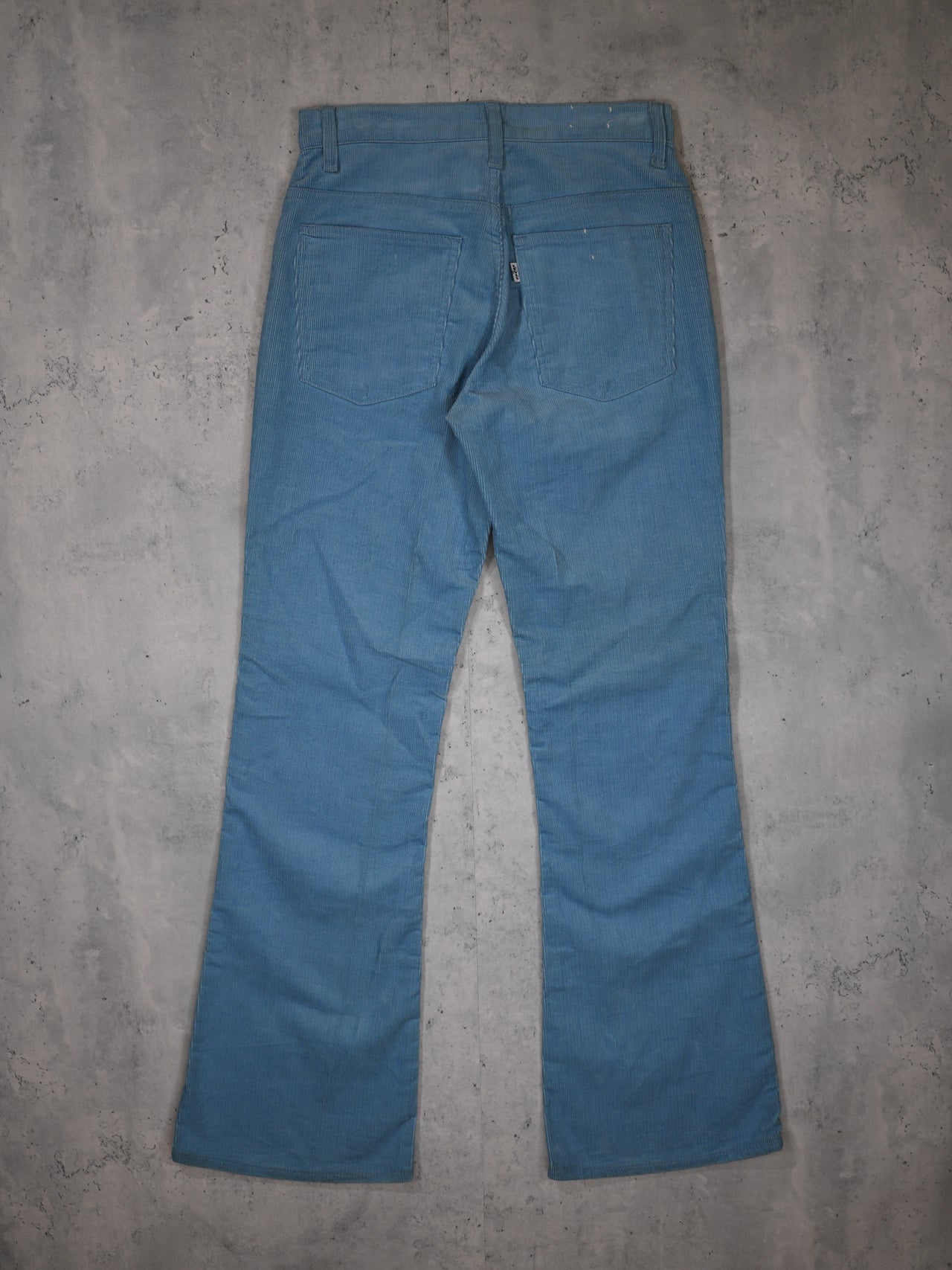 Vintage 1970s - Levi's Baby Blue Corduroy Flared Trousers
