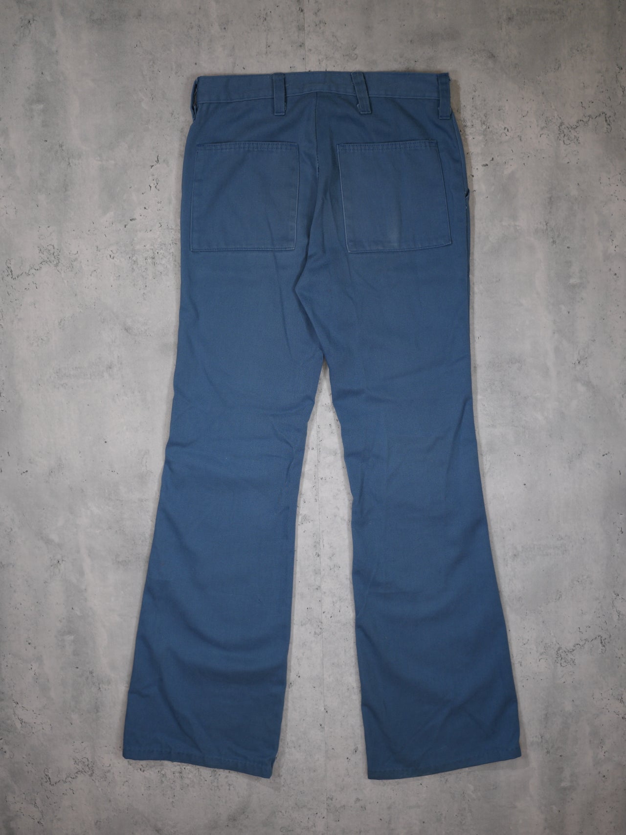 Vintage 1970s - Blue Baker Pocket Flared Trousers