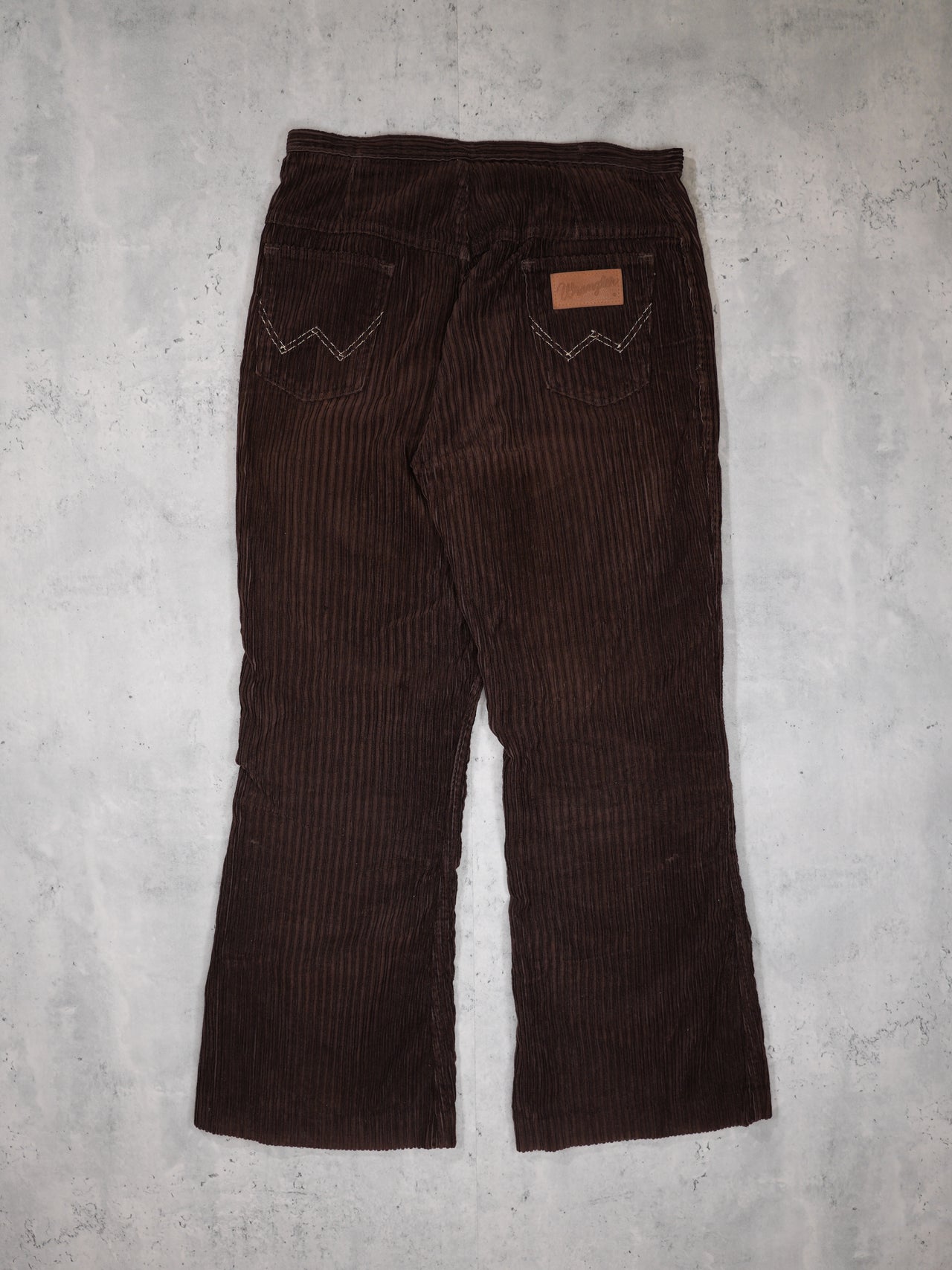Vintage 1960s - Wrangler Low Rise Flared Corduroy Trousers