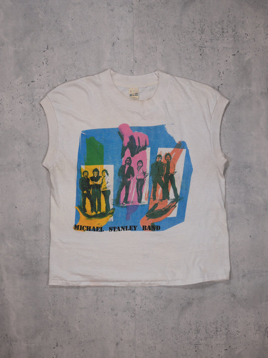 1990S - MICHAEL STANLEY BAND "YOU CANT FIGHT FASHION!" SLEEVELESS T-SHIRT