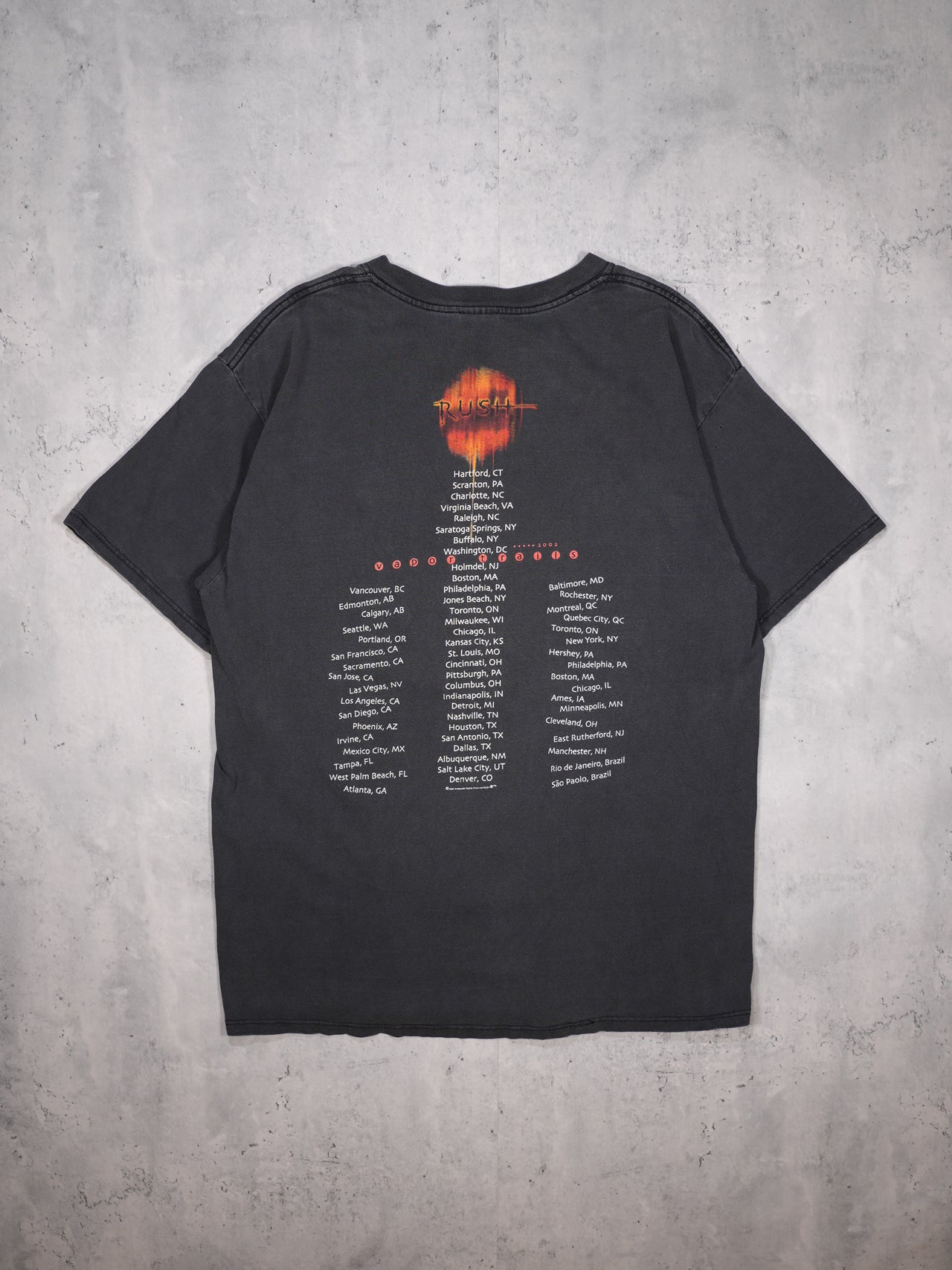 Vintage 2002 - Rush "vapor Trails" T-shirt