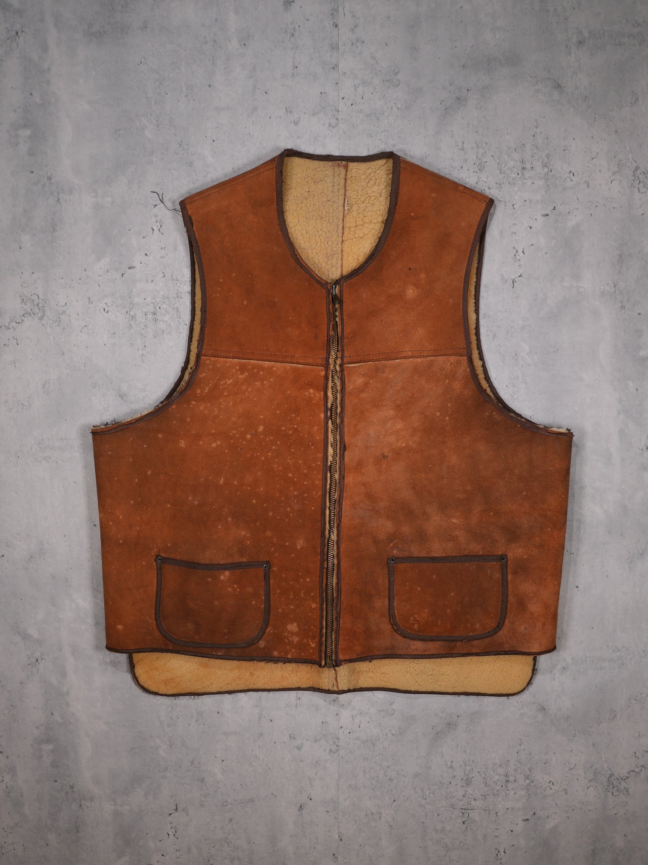 Vintage 1970s - Suede Leather Vest