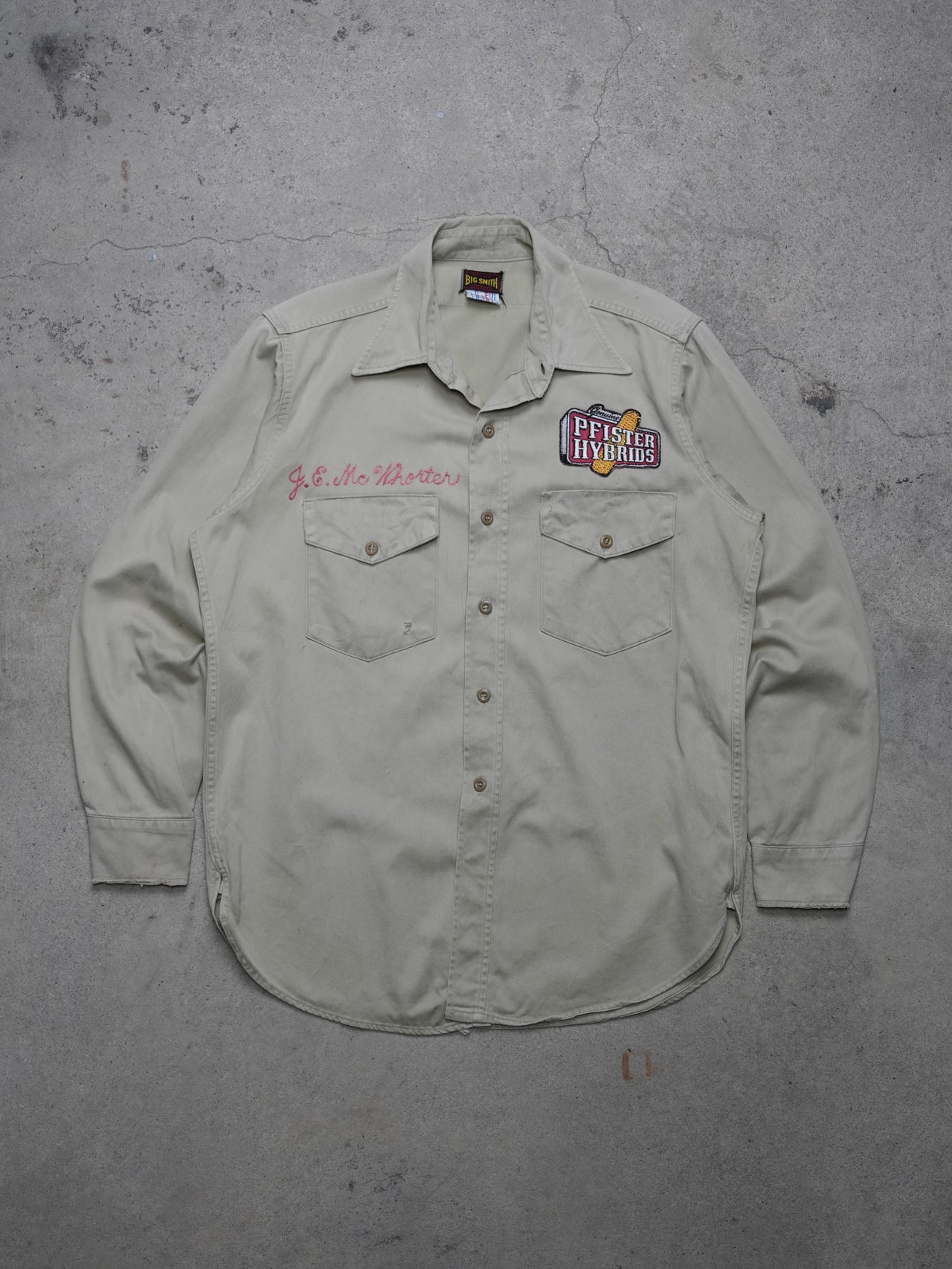 Vintage 1970s - Big Smith Button Up Shirt