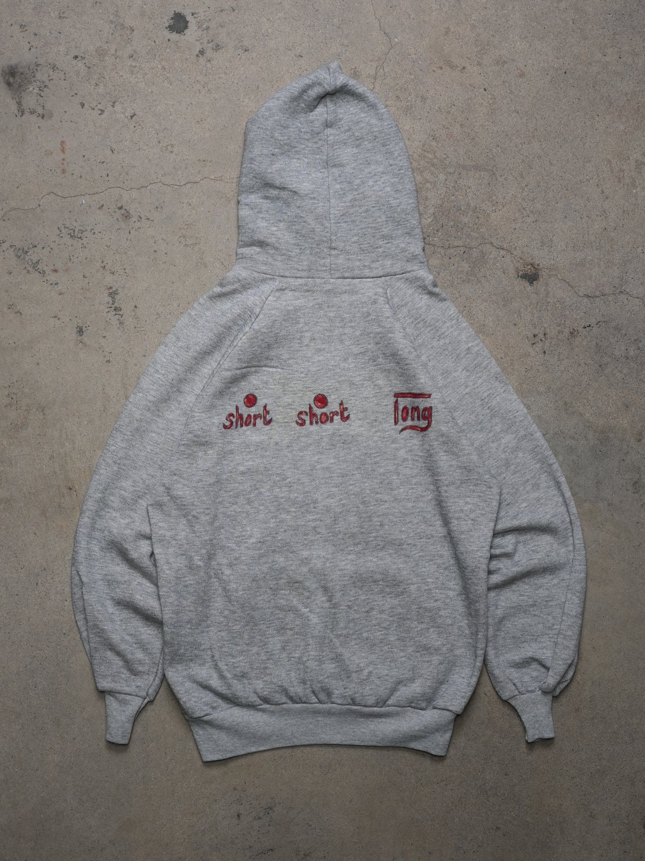 1980S - RAGLAN SLEEVE HOODED SWEATSHIRT