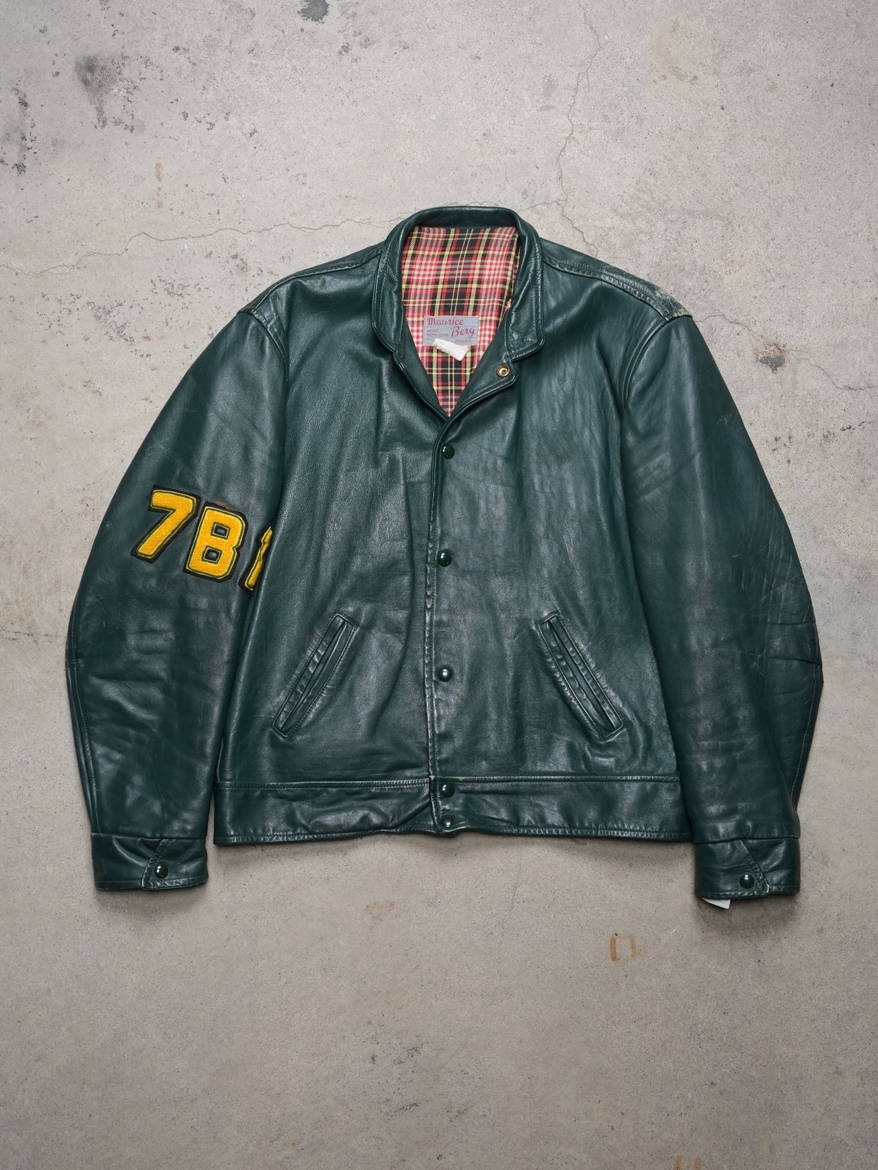 Vintage 1978 - Durham College Leather Letterman Jacket