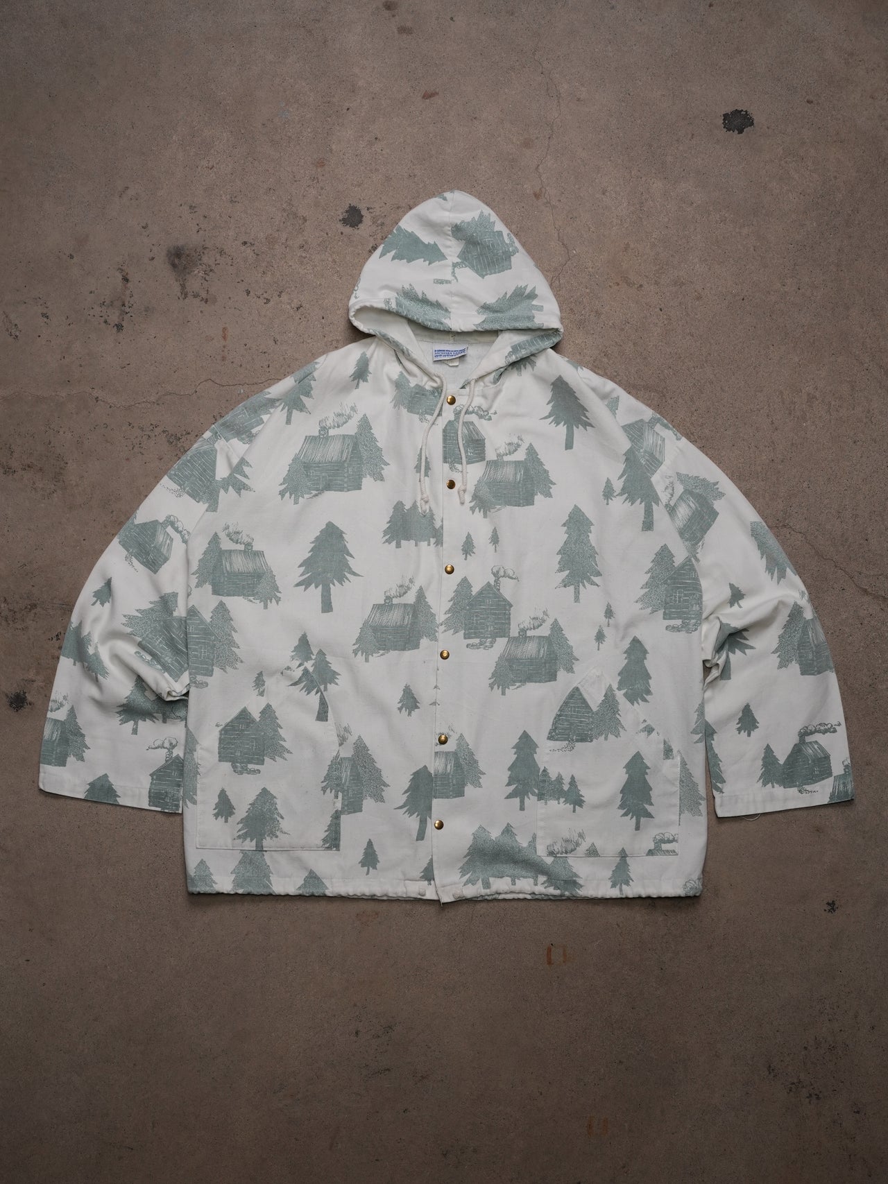 1990S - MICHIGAN RAG RAIN COAT