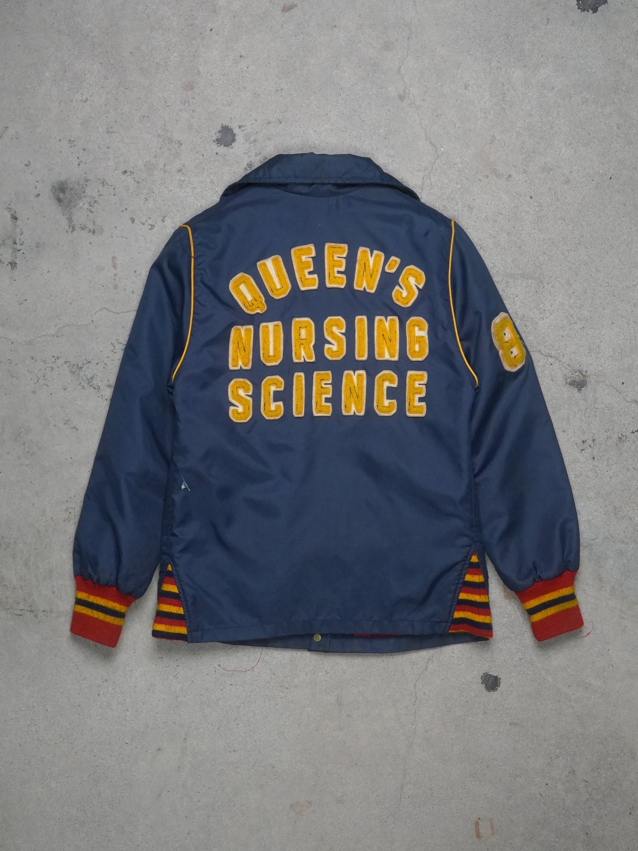 1980S - QUEENS UNIVERSIRTY "83' NURSING" VARSITY JACKET