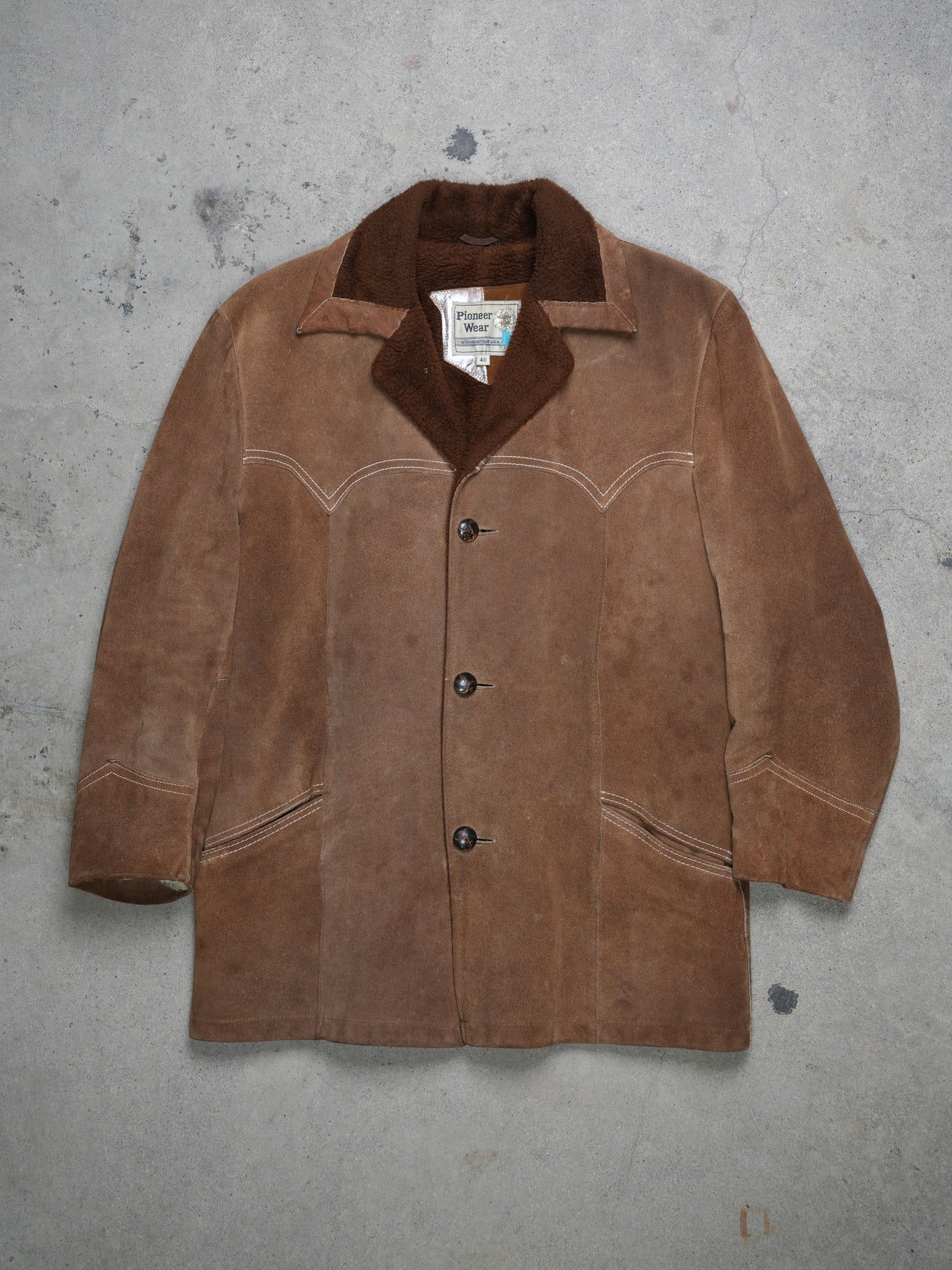 Vintage 1970s - Pioneer Wear Sheepskin Coat