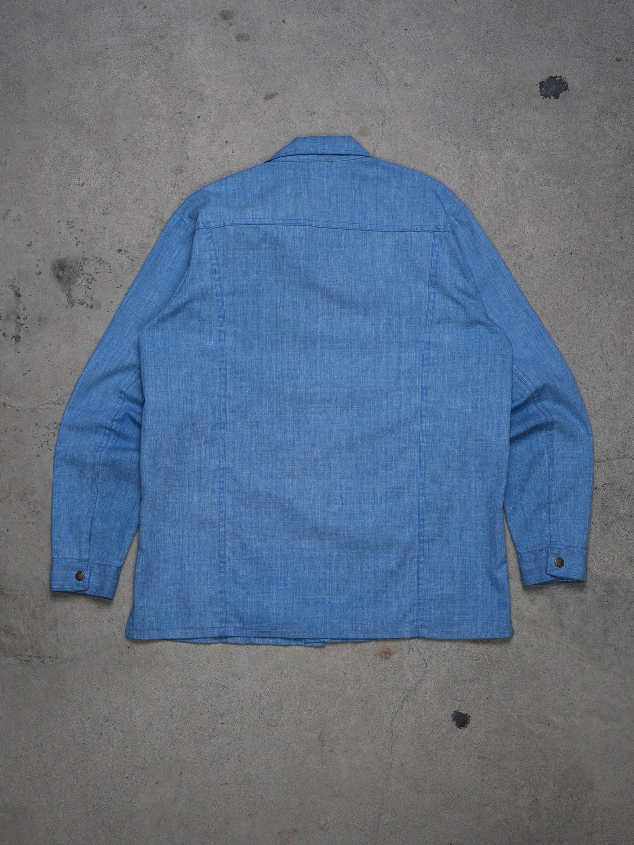 Vintage 1970s - Sears Western Wear Denim Snap Button Shirt