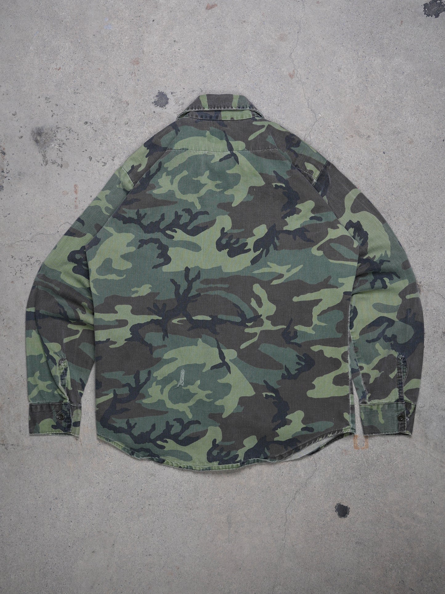 1990S - FIVE BROTHER CAMO BUTTON UP