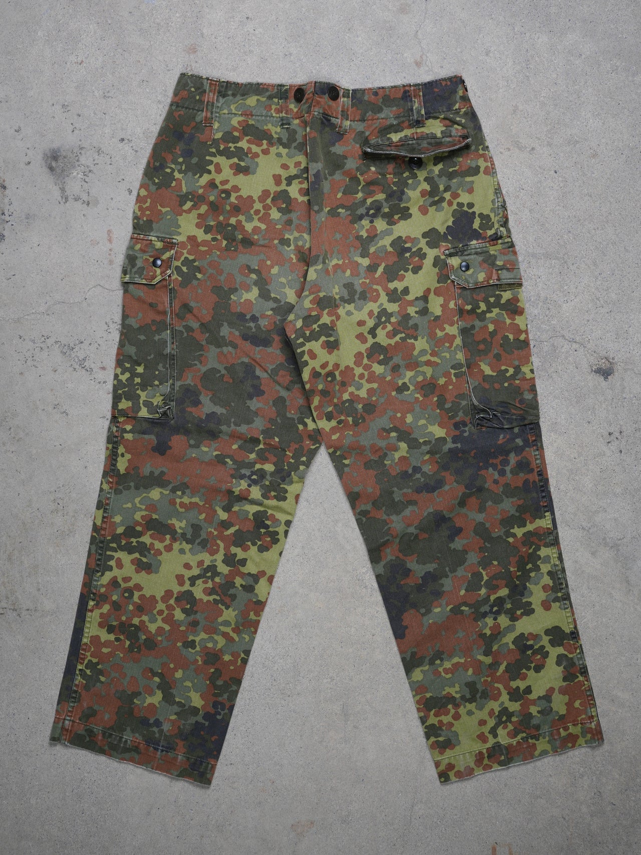1980S - GERMAN ARMY FLECKTARN CAMO FIELD PANTS