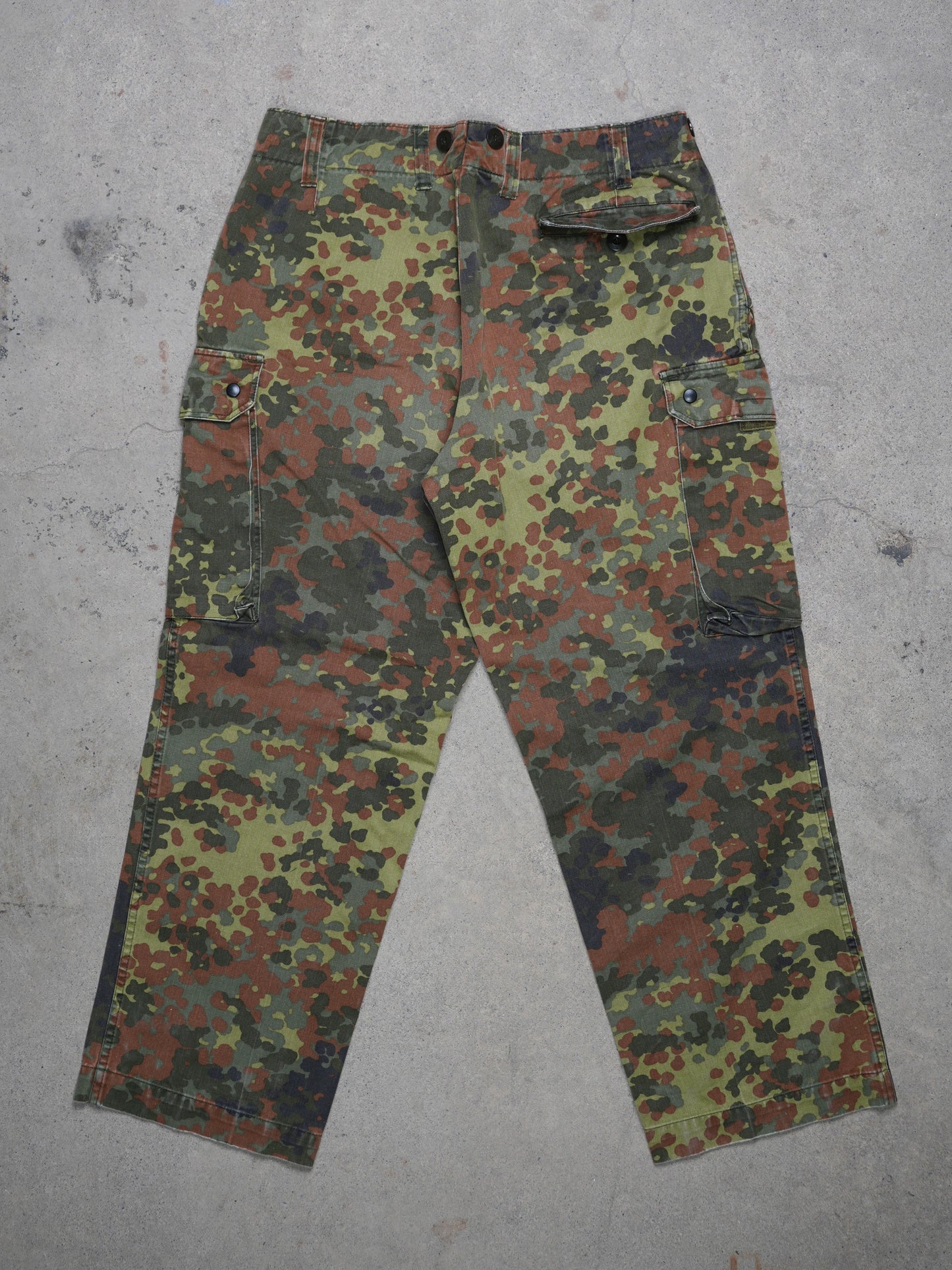 1980S - GERMAN ARMY FLECKTARN CAMO FIELD PANTS