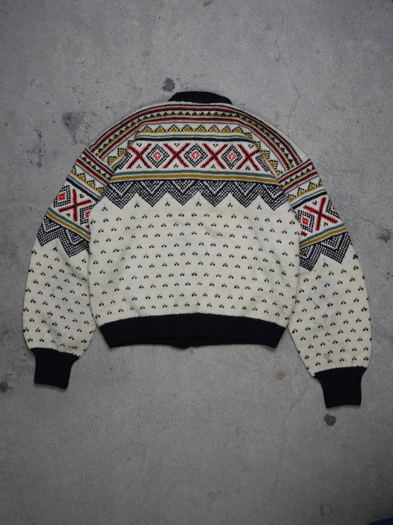 1960S - NORWEGIAN KNIT WOOL SWEATER
