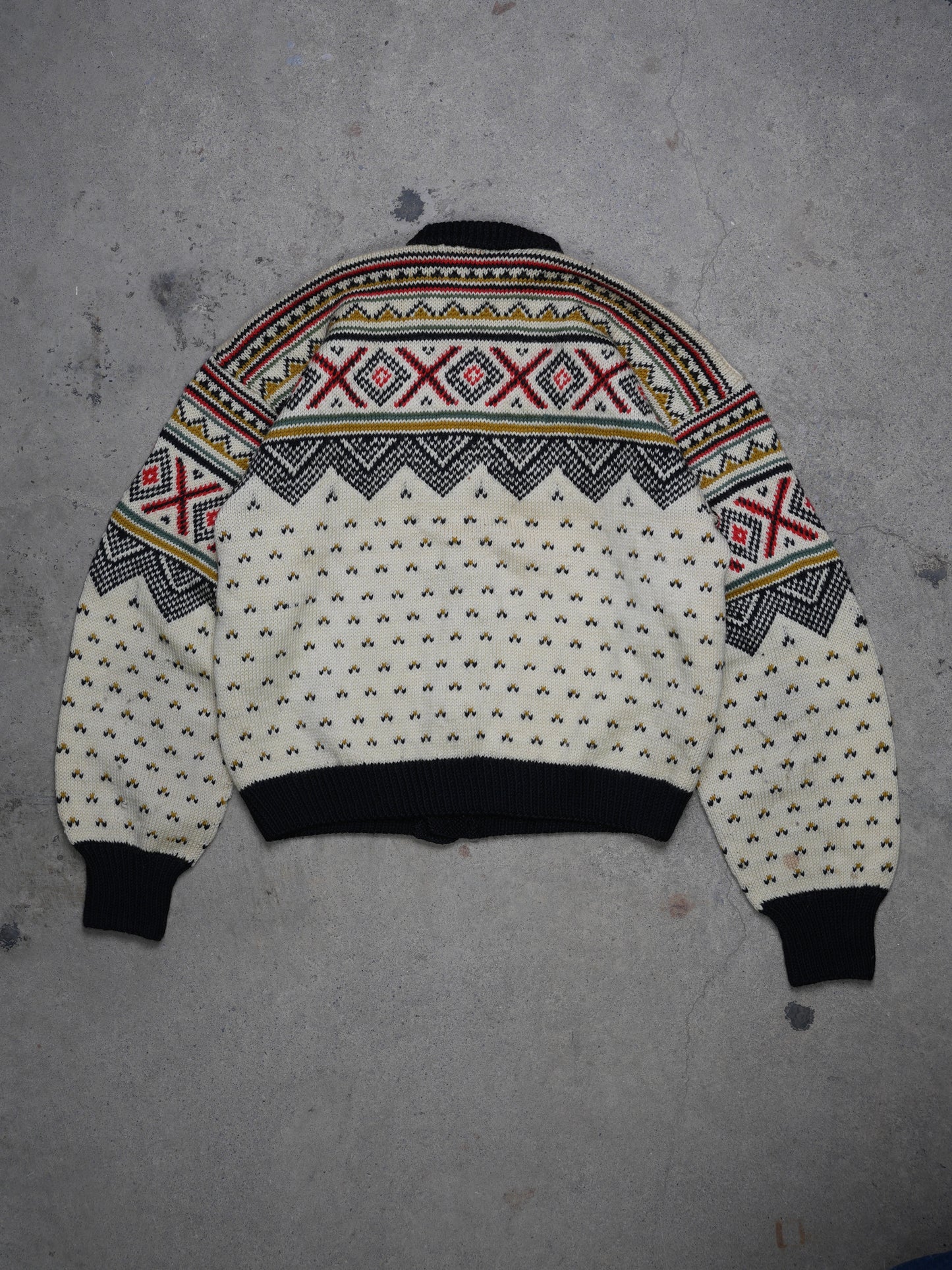 1960S - NORWEGIAN KNIT WOOL SWEATER