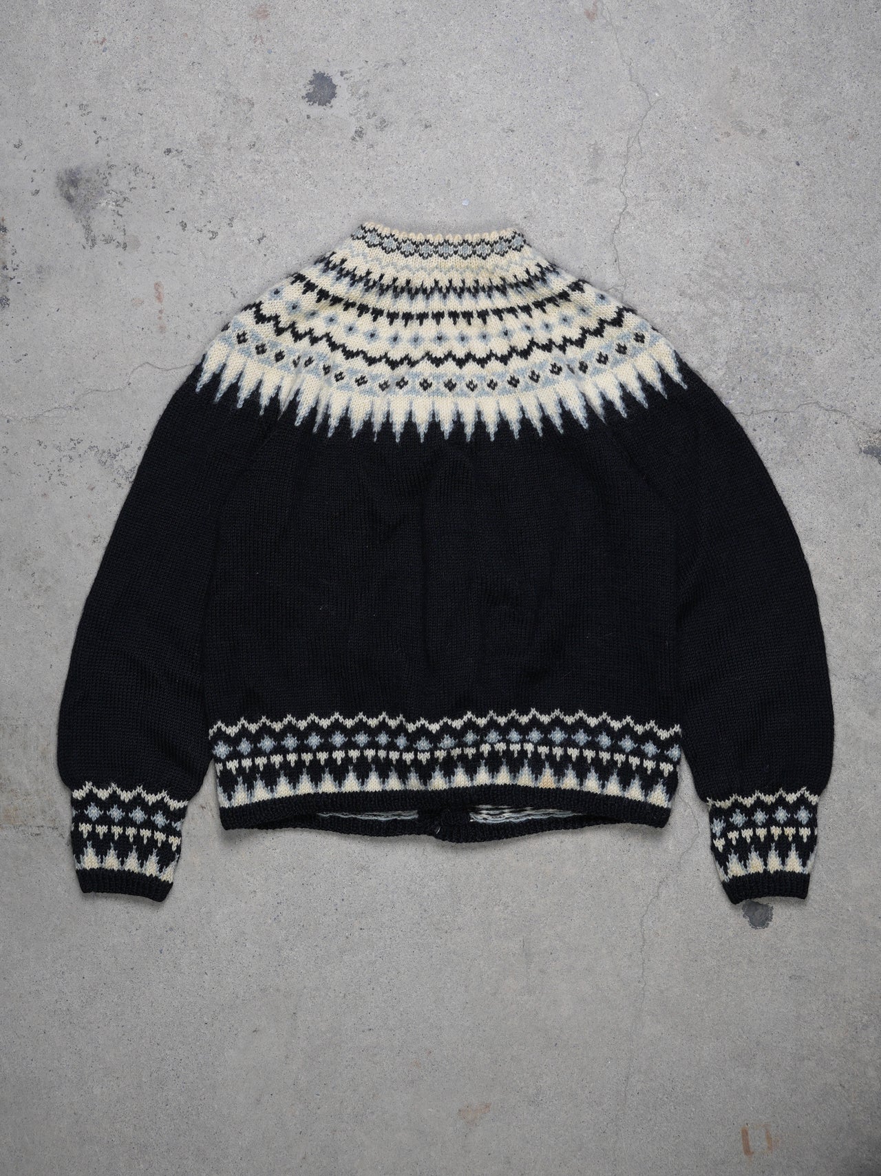 1960S - NORWEGIAN KNIT WOOL SWEATER