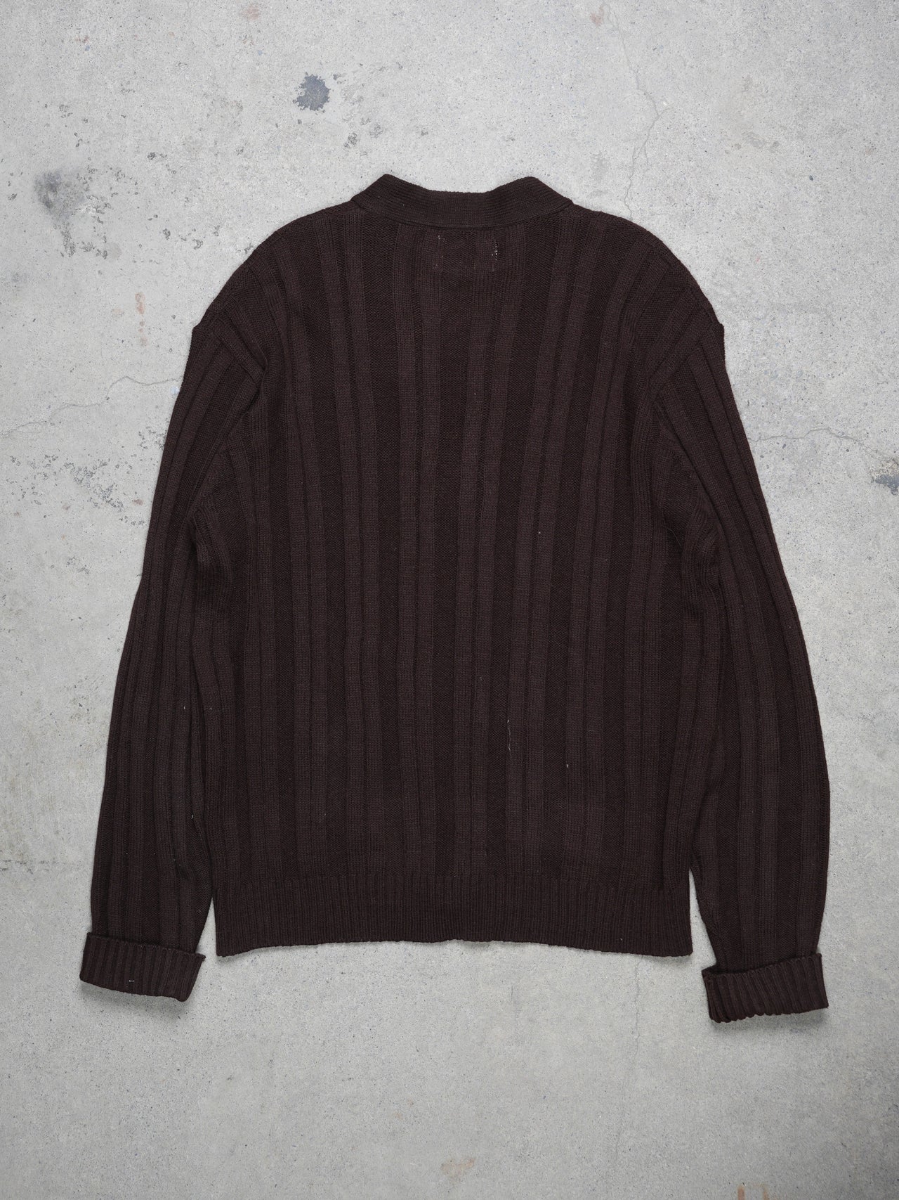 Vintage 1970s - Sigallo Ribbed Acrylic Cardigan