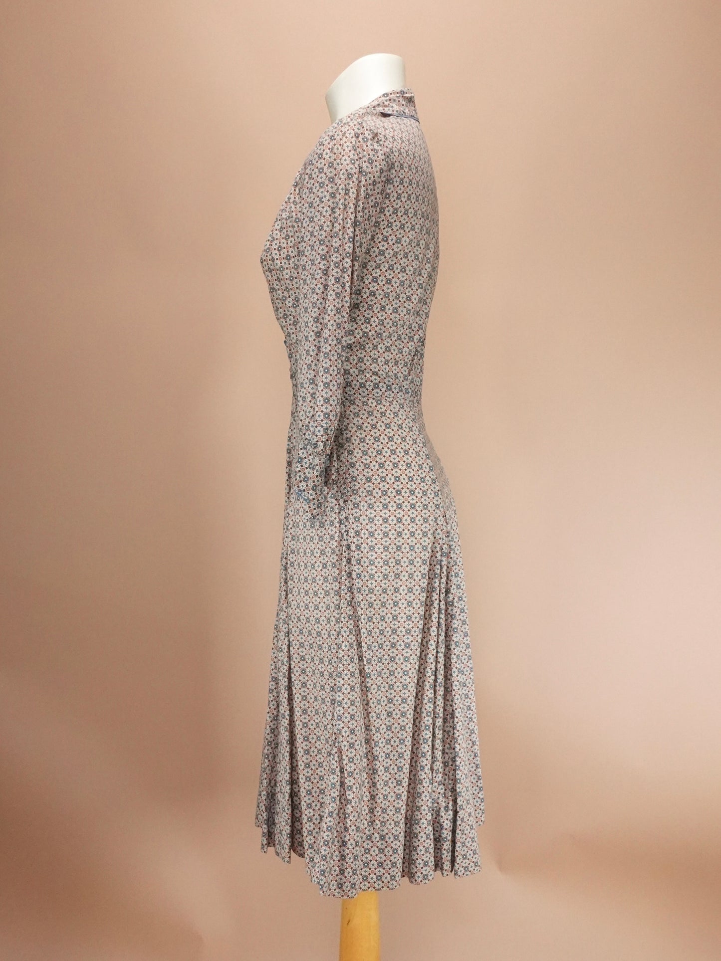 Vintage 1950s | Pattern Cotton Day Dress