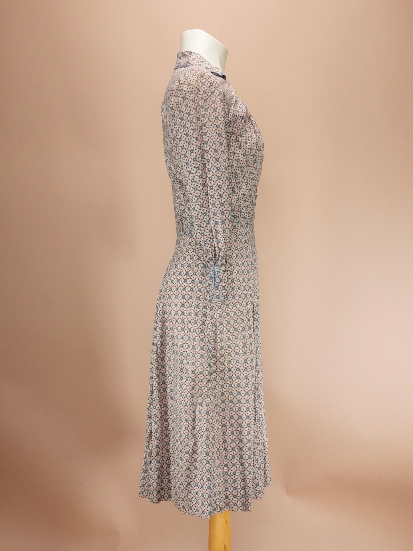 Vintage 1950s | Pattern Cotton Day Dress