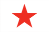 a simple red star with no background 
