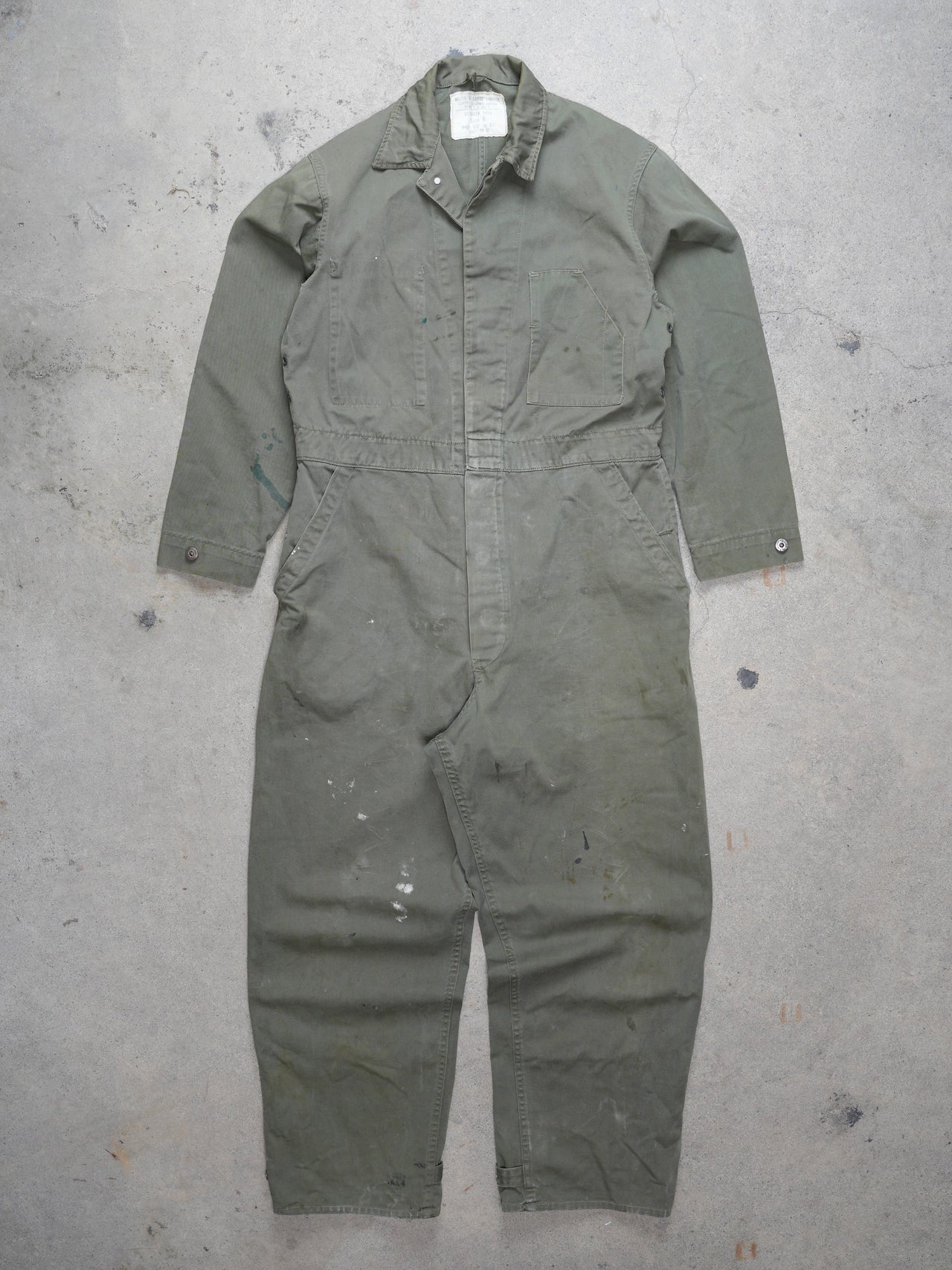Vintage Workwear Military Style Coveralls (L)