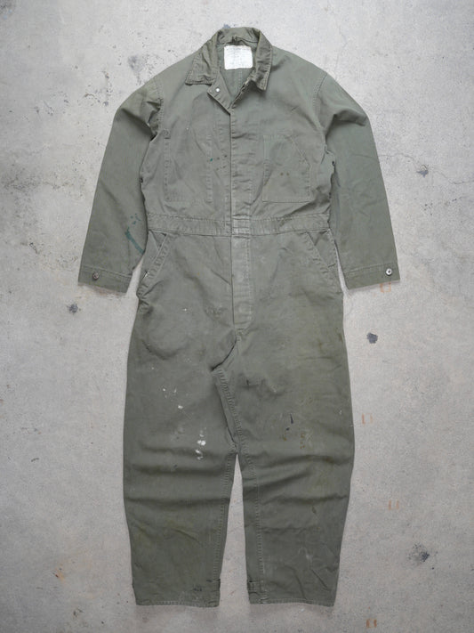 Vintage Workwear Military Style Coveralls (L)