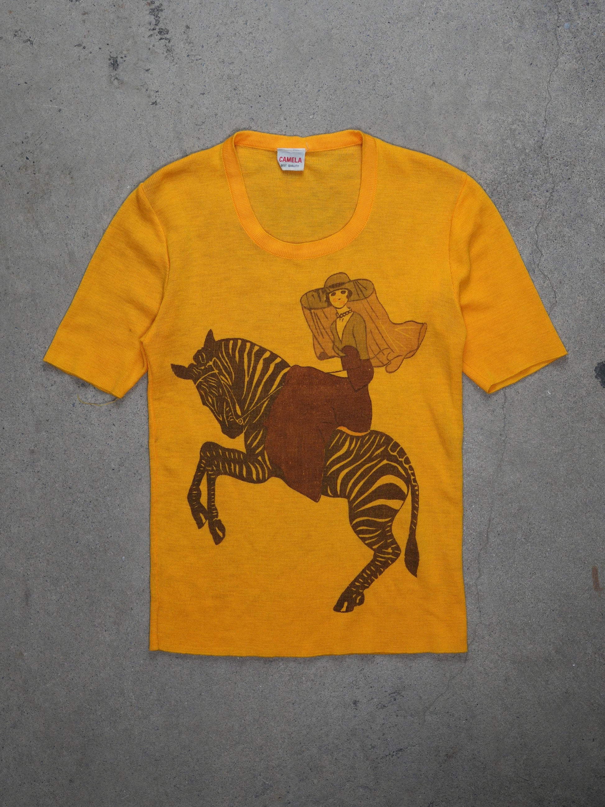 Camela Zebra Rider Graphic Tee (XS)