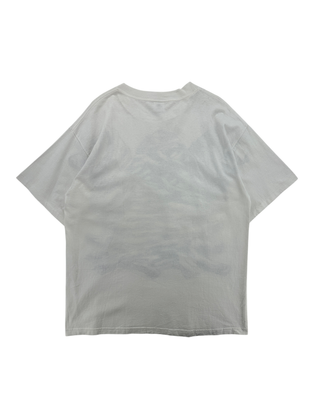 Exile Vintage 1990s Halloween mummy graphic t-shirt in white, back view showing XL fit.