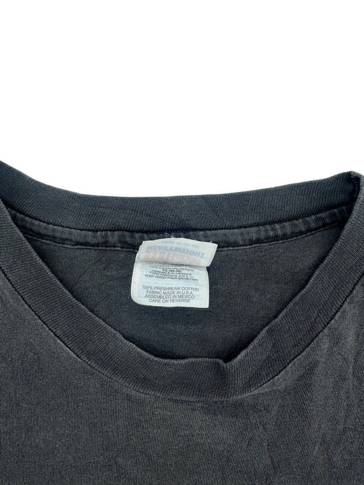 Exile Vintage 1990s Sous Un Meme Soleil T-shirt interior neck label and cotton fabric detail