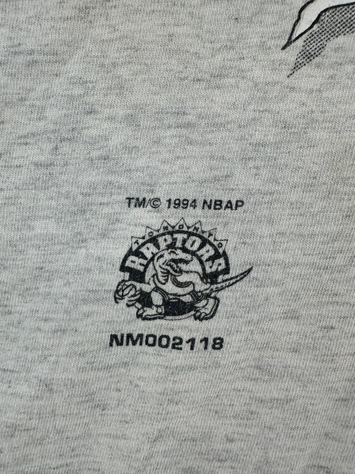 Exile Vintage 1990s Toronto Raptors grey cotton t-shirt with 1994 NBA copyright graphic detail
